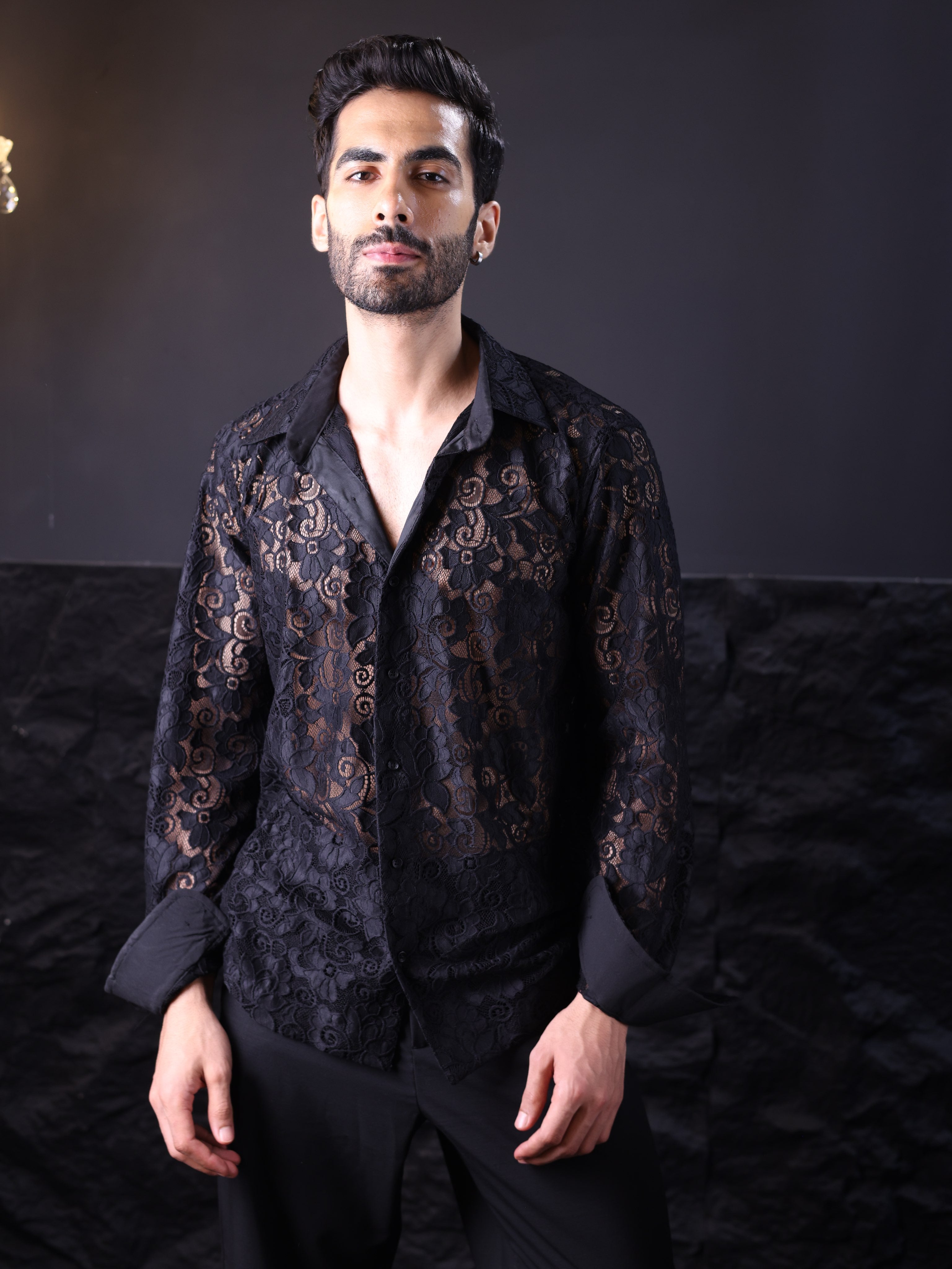 NOIR LACE SHIRT