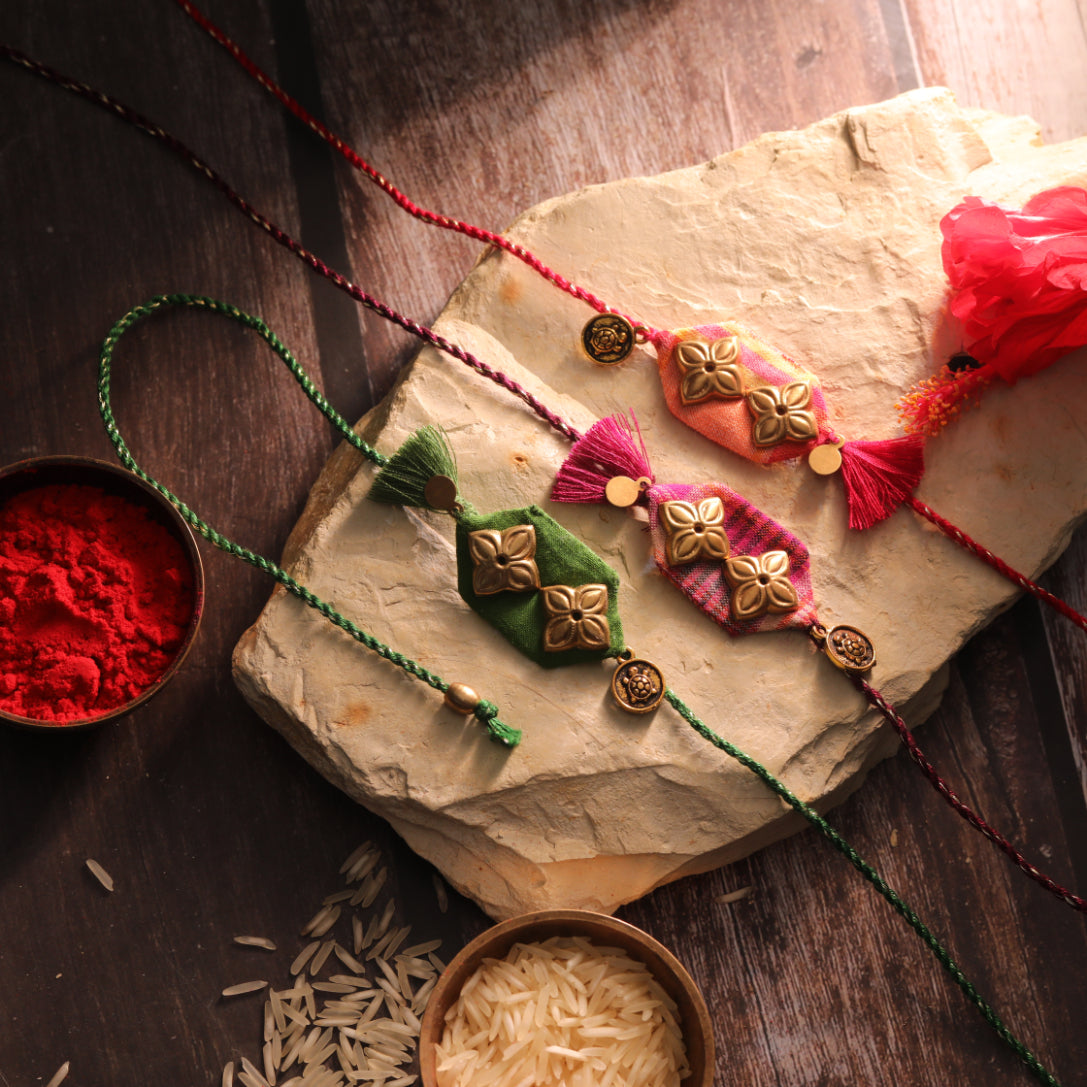 BLOOM KNOT RAKHI - Set of 3