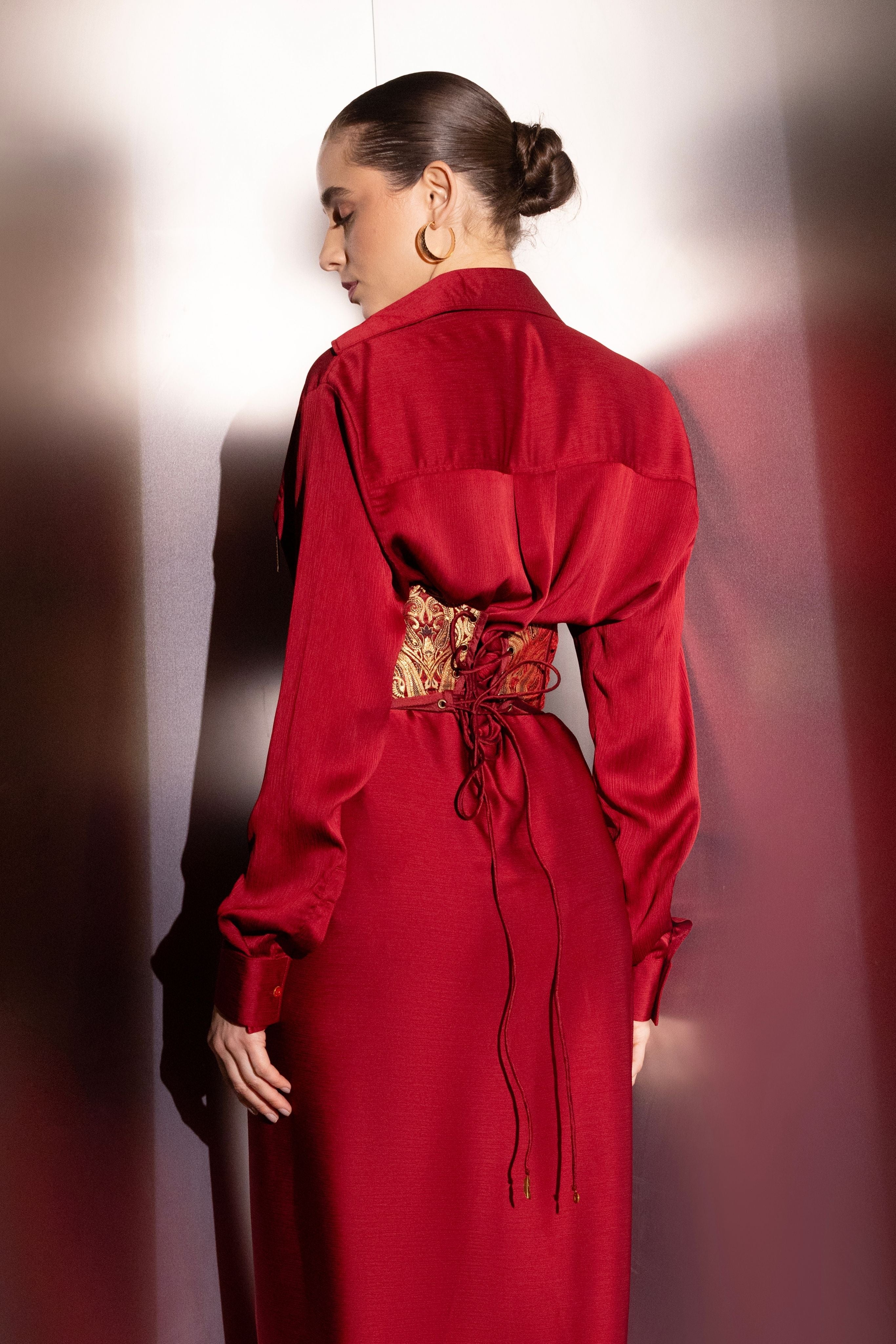 Elegant satin co-ord set