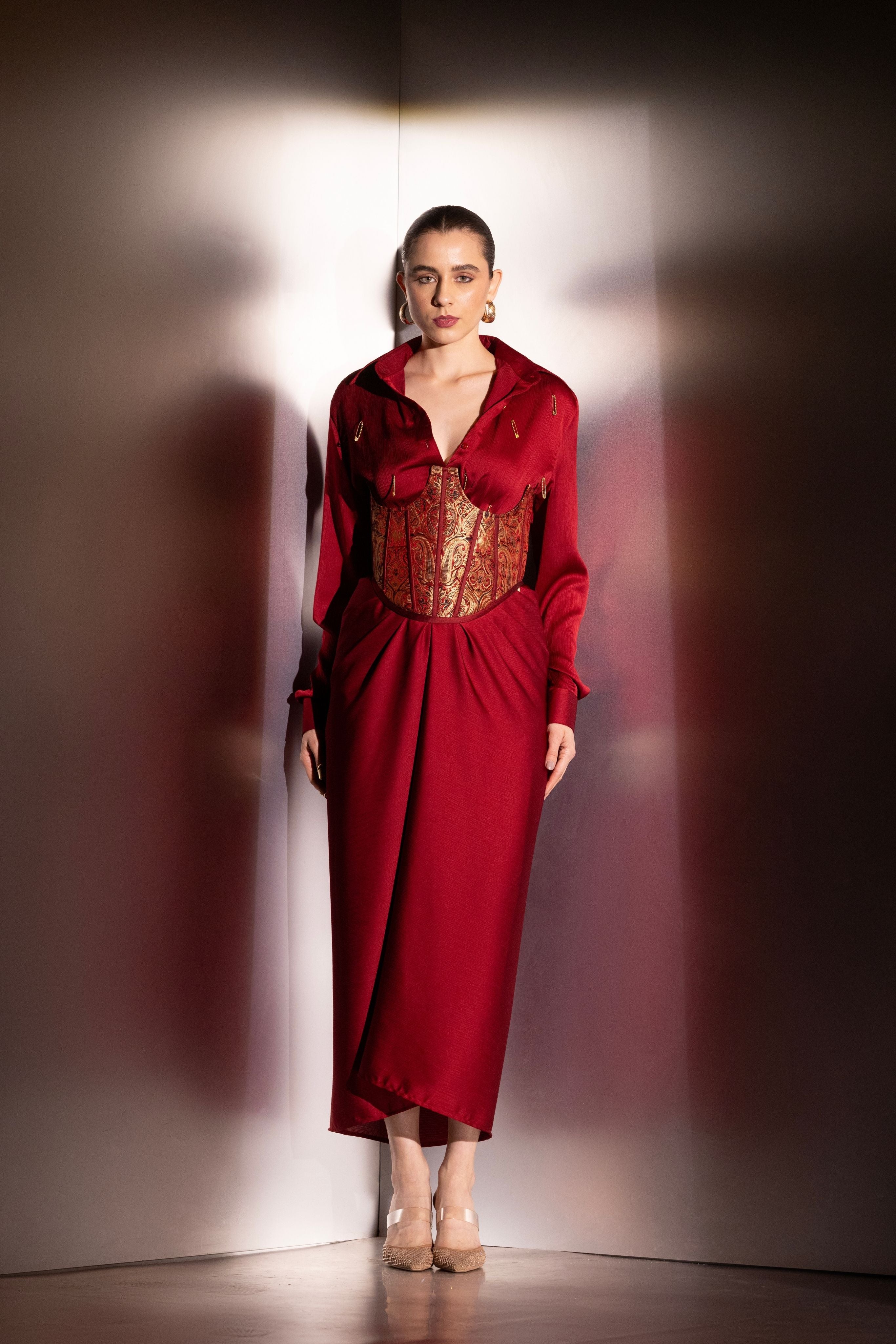 Elegant satin co-ord set