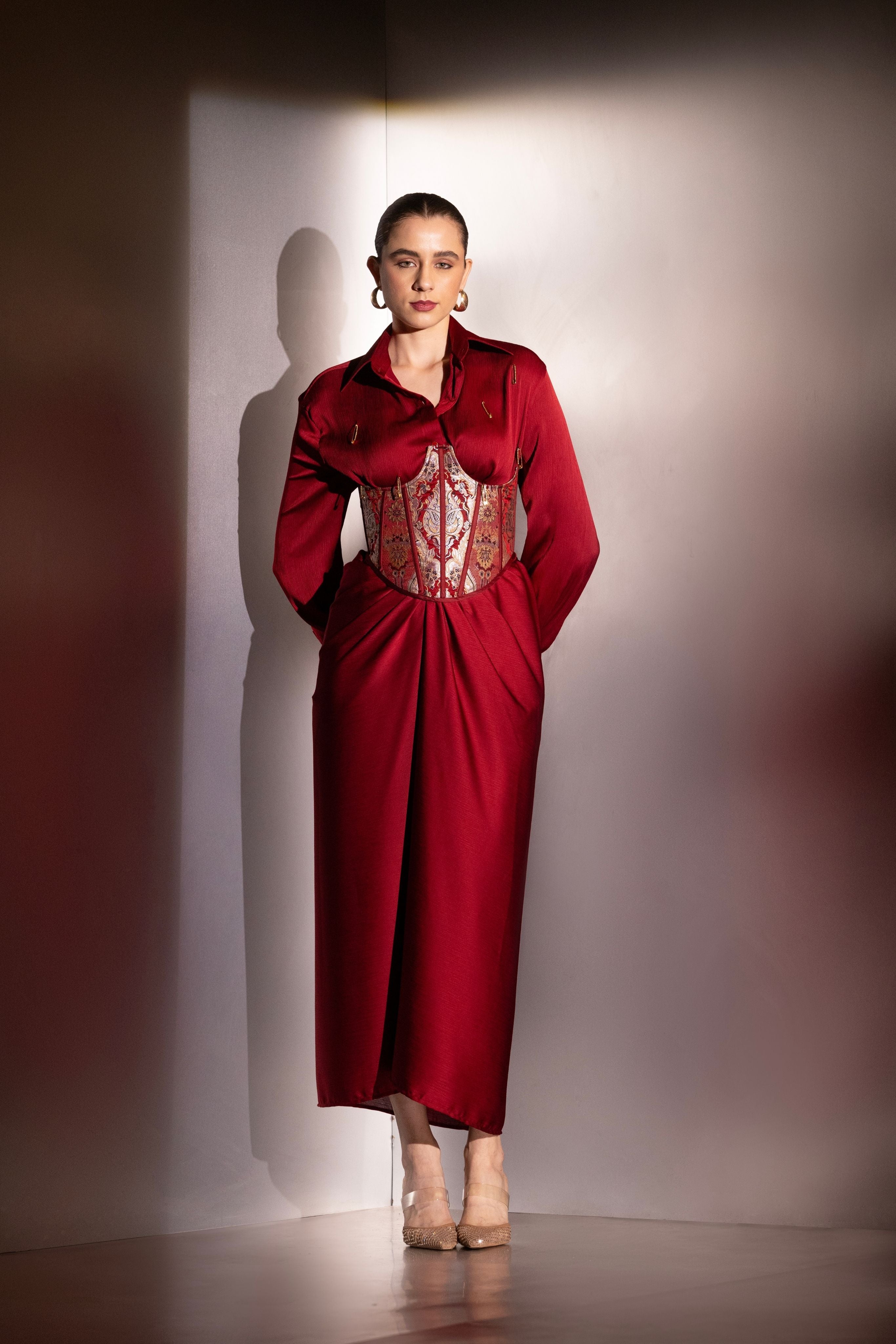 Elegant satin co-ord set