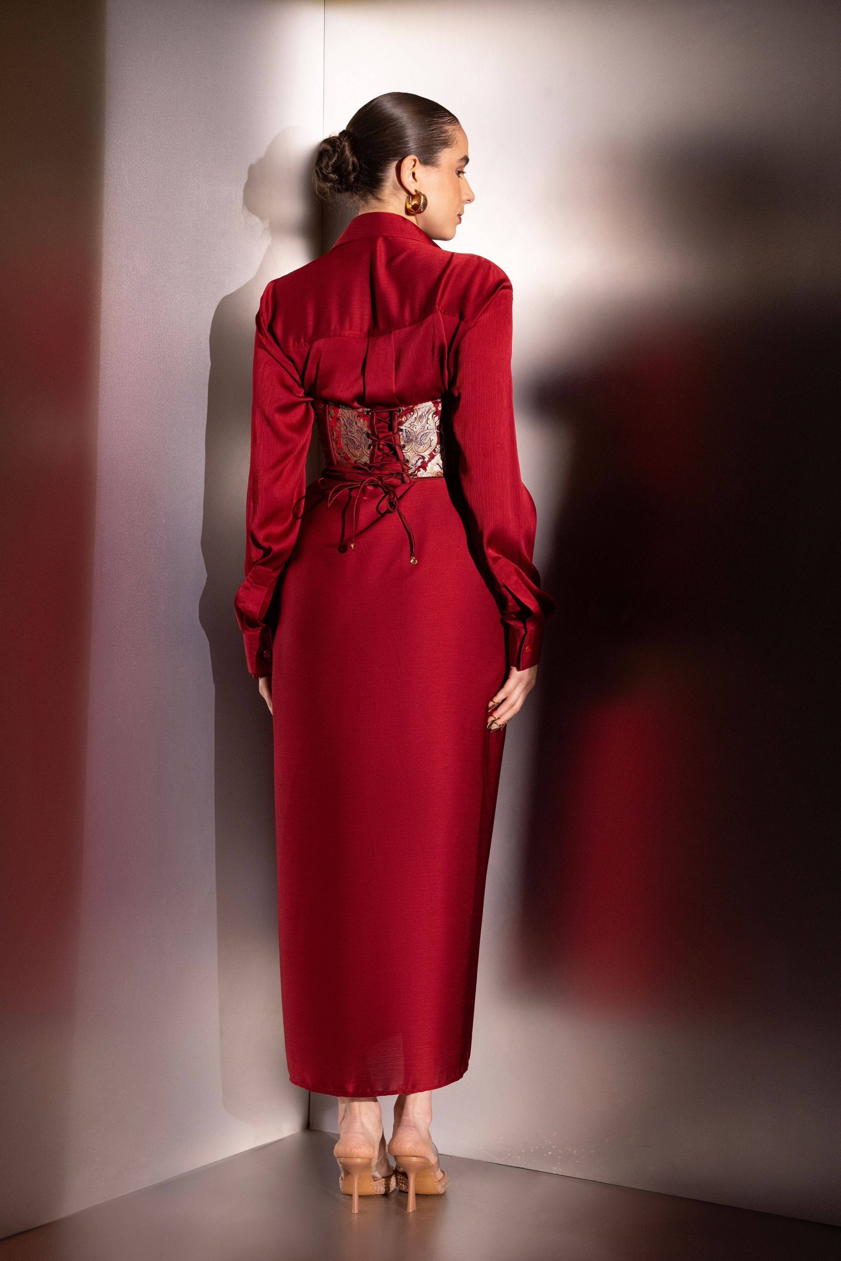 Elegant satin co-ord set