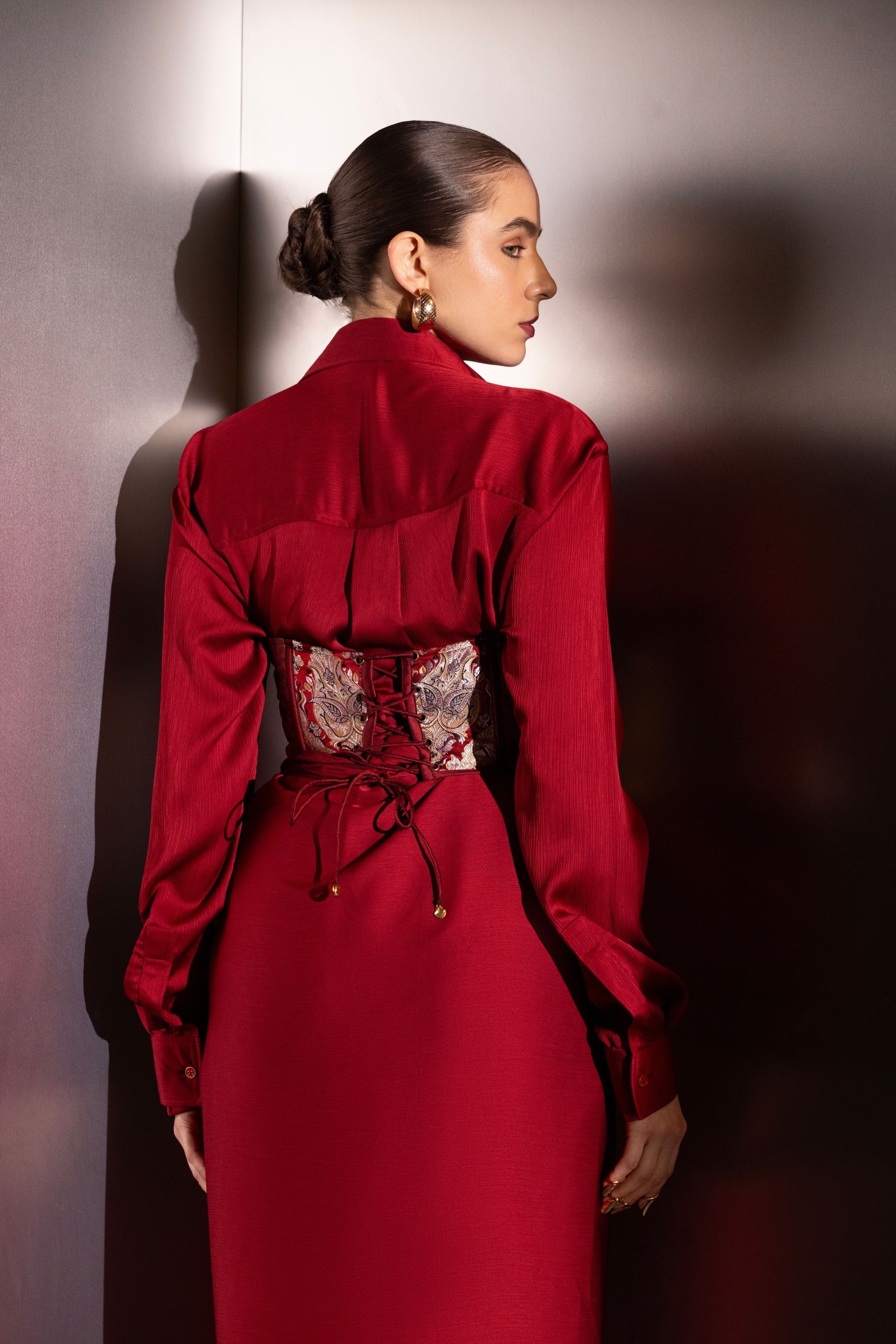 Elegant satin co-ord set