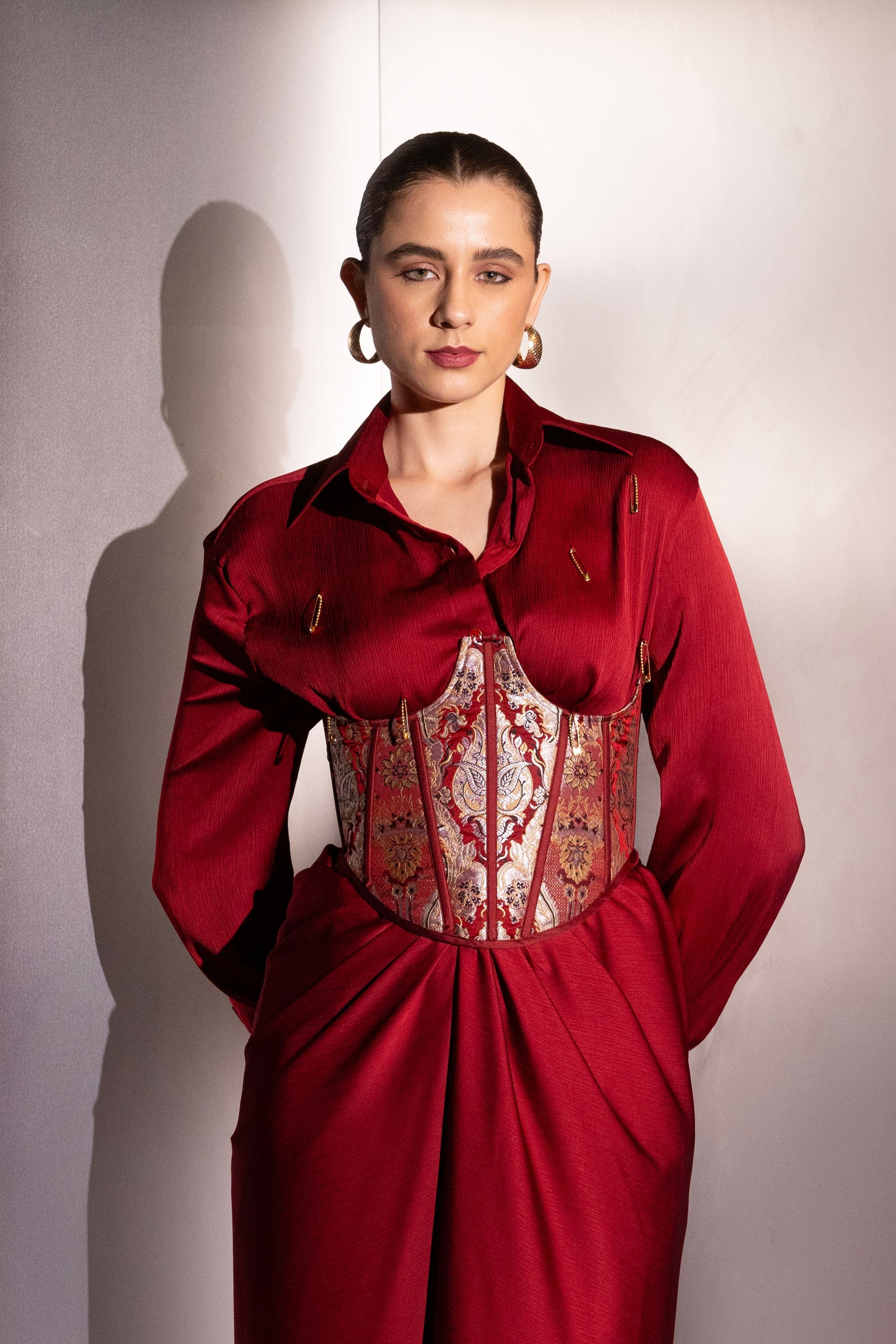 Elegant satin co-ord set