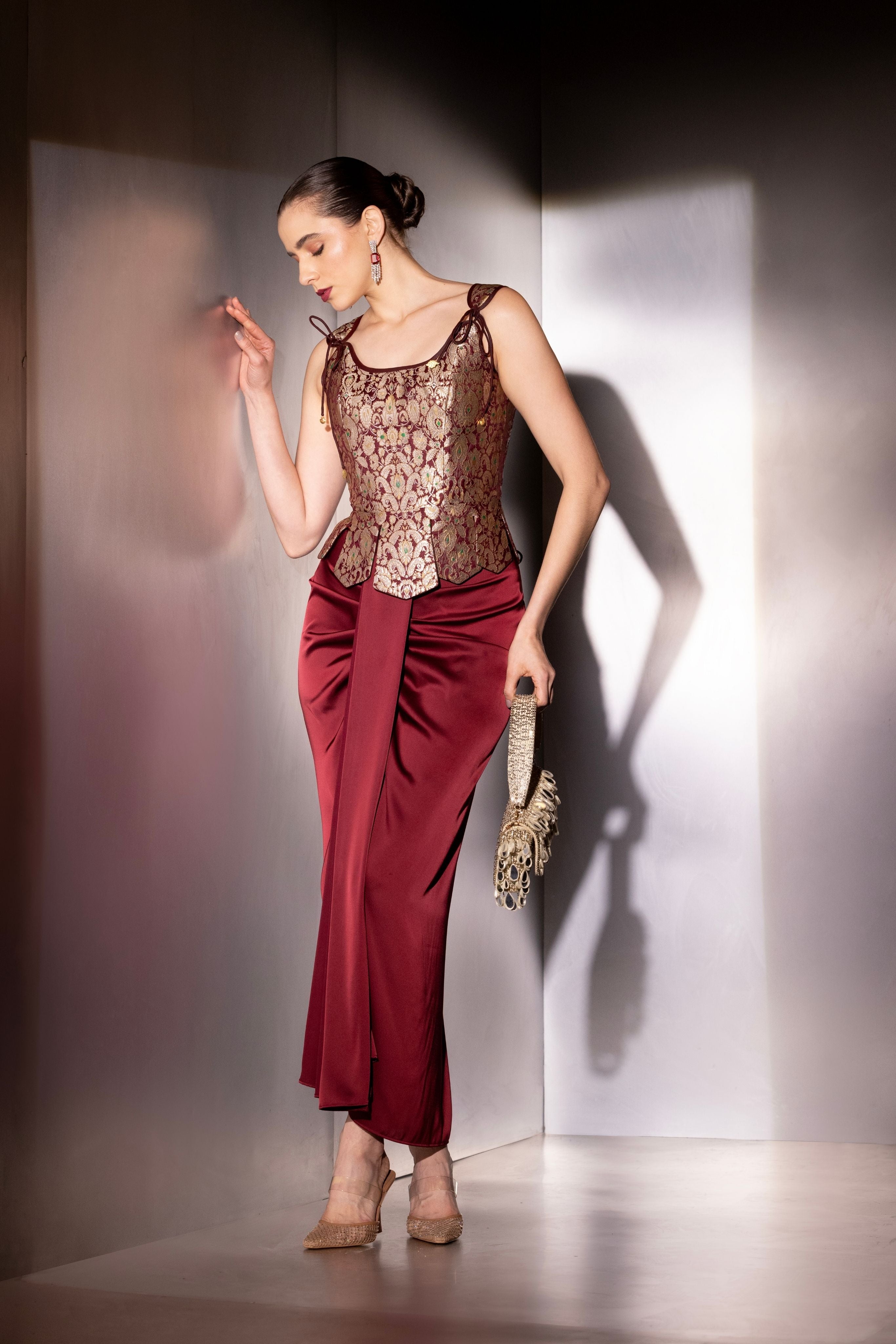 Valencia Scalloped Corset Set