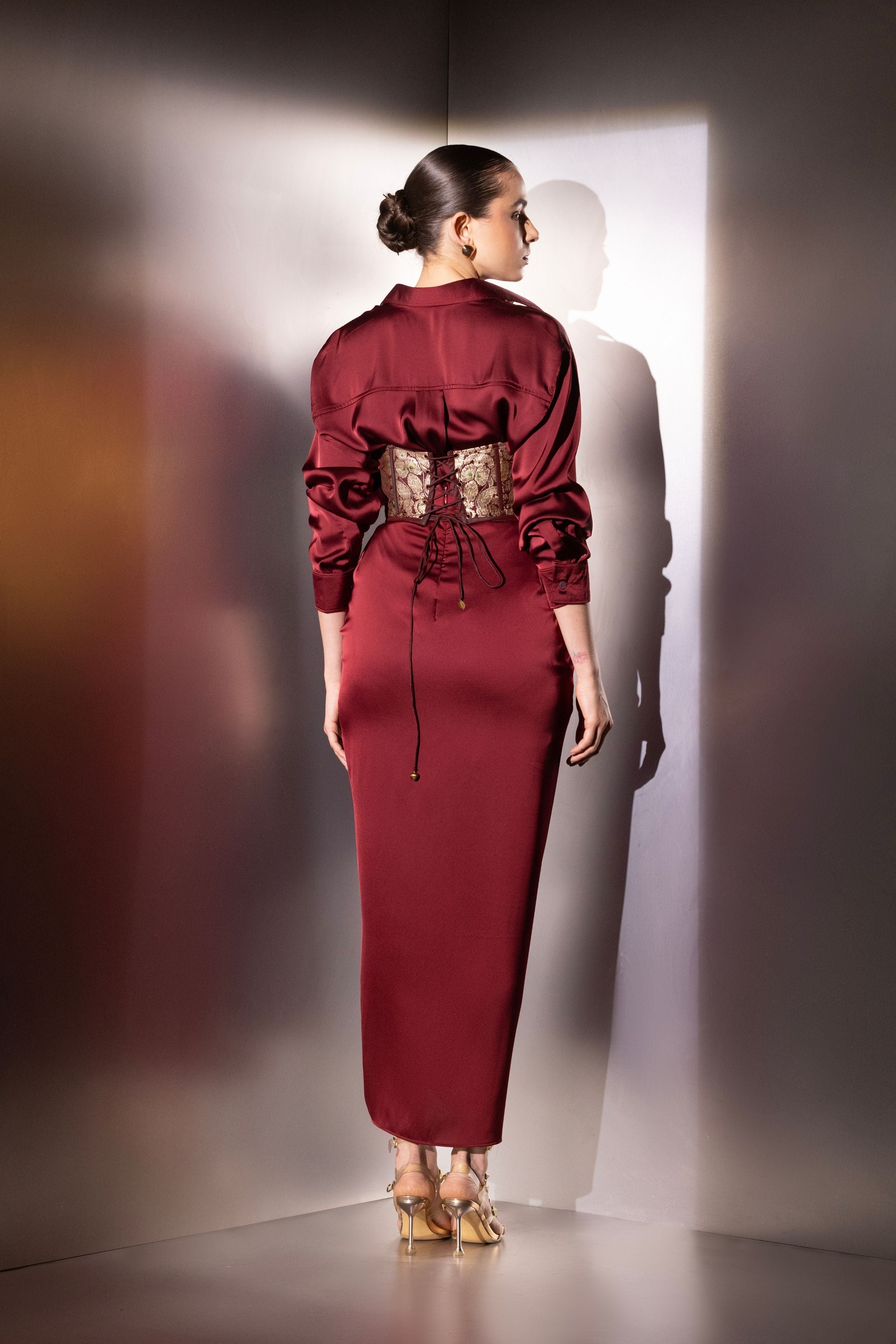 Elegant satin co-ord set