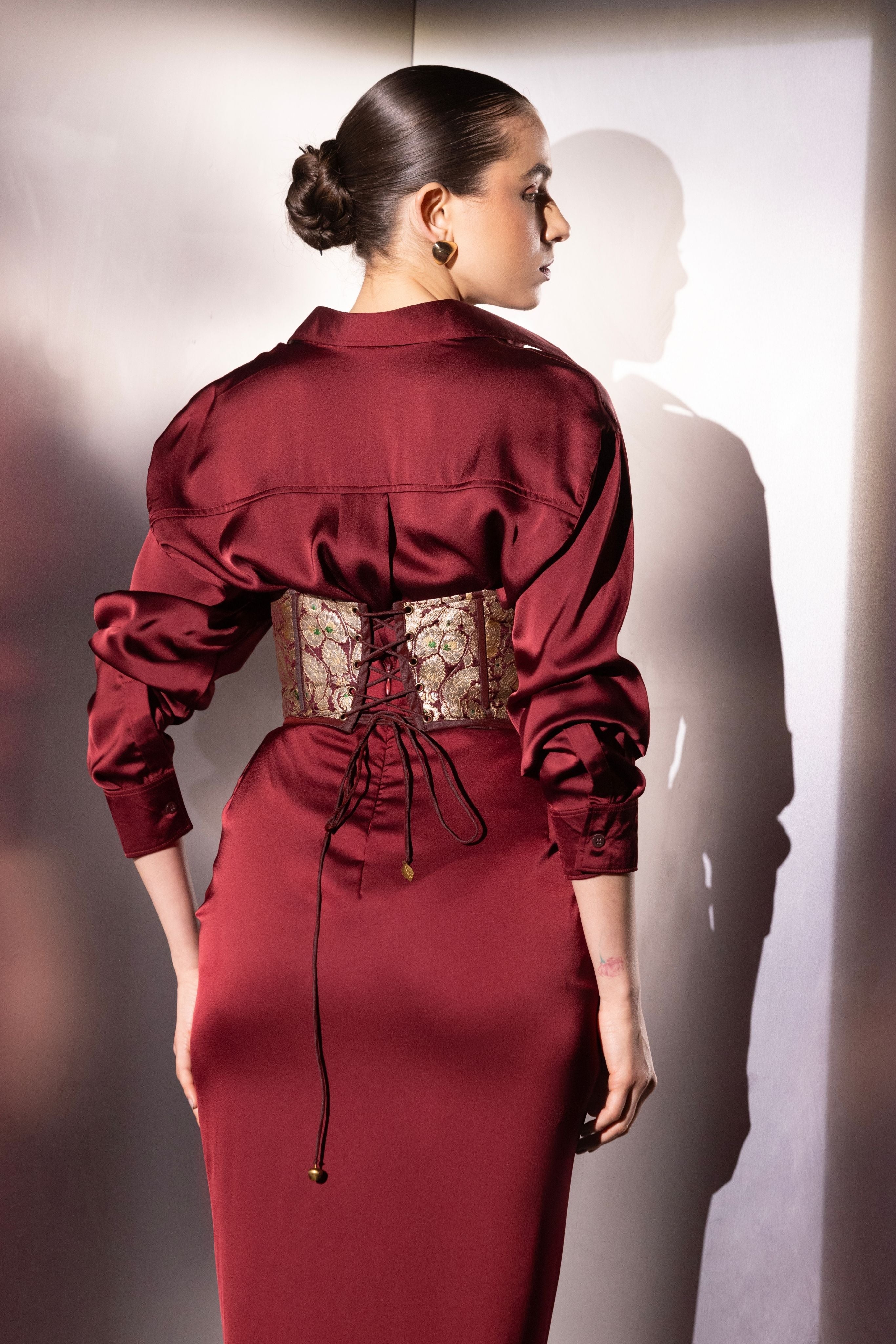 Elegant satin co-ord set