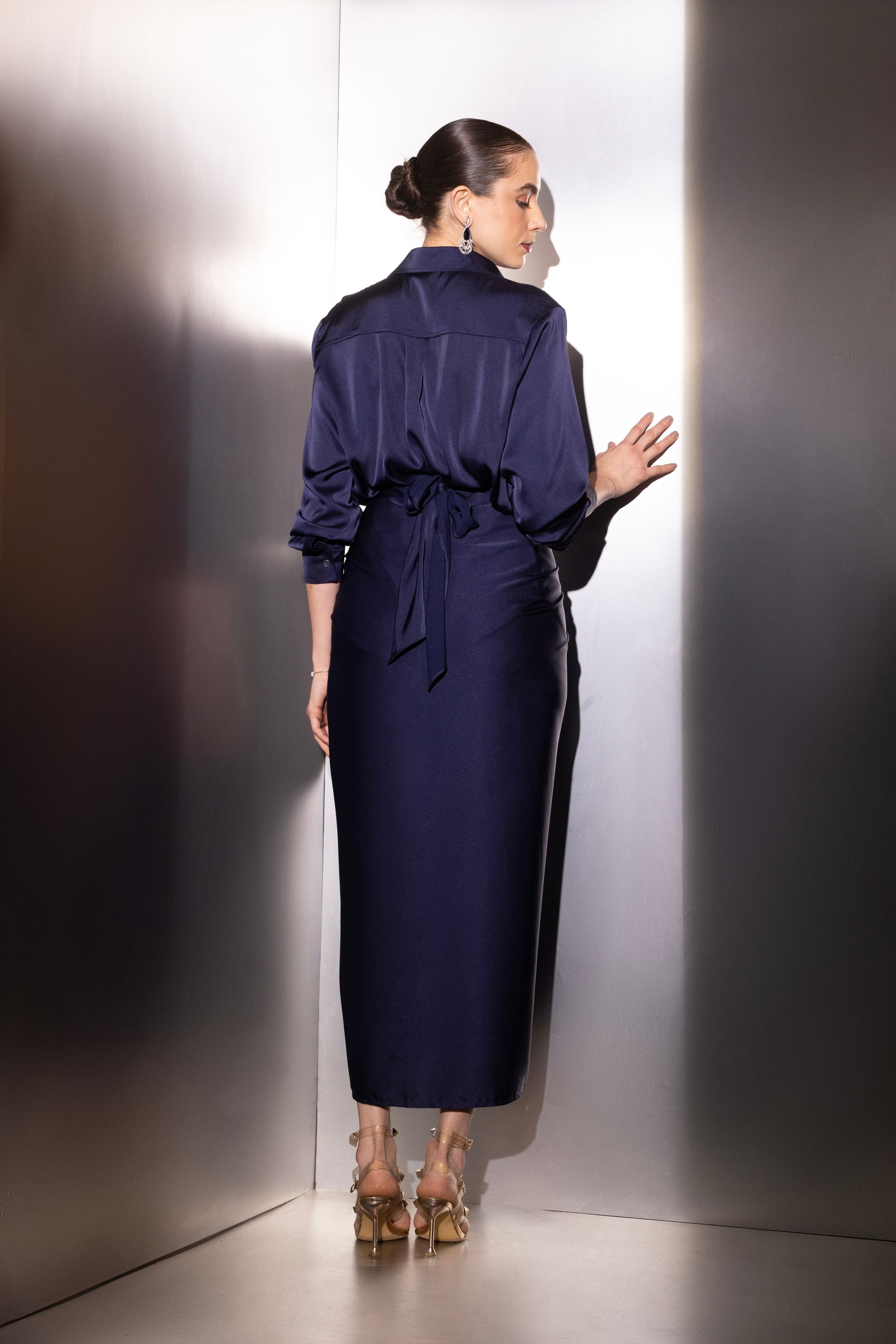 Navy Versatile Pinpoint Co-ord Set