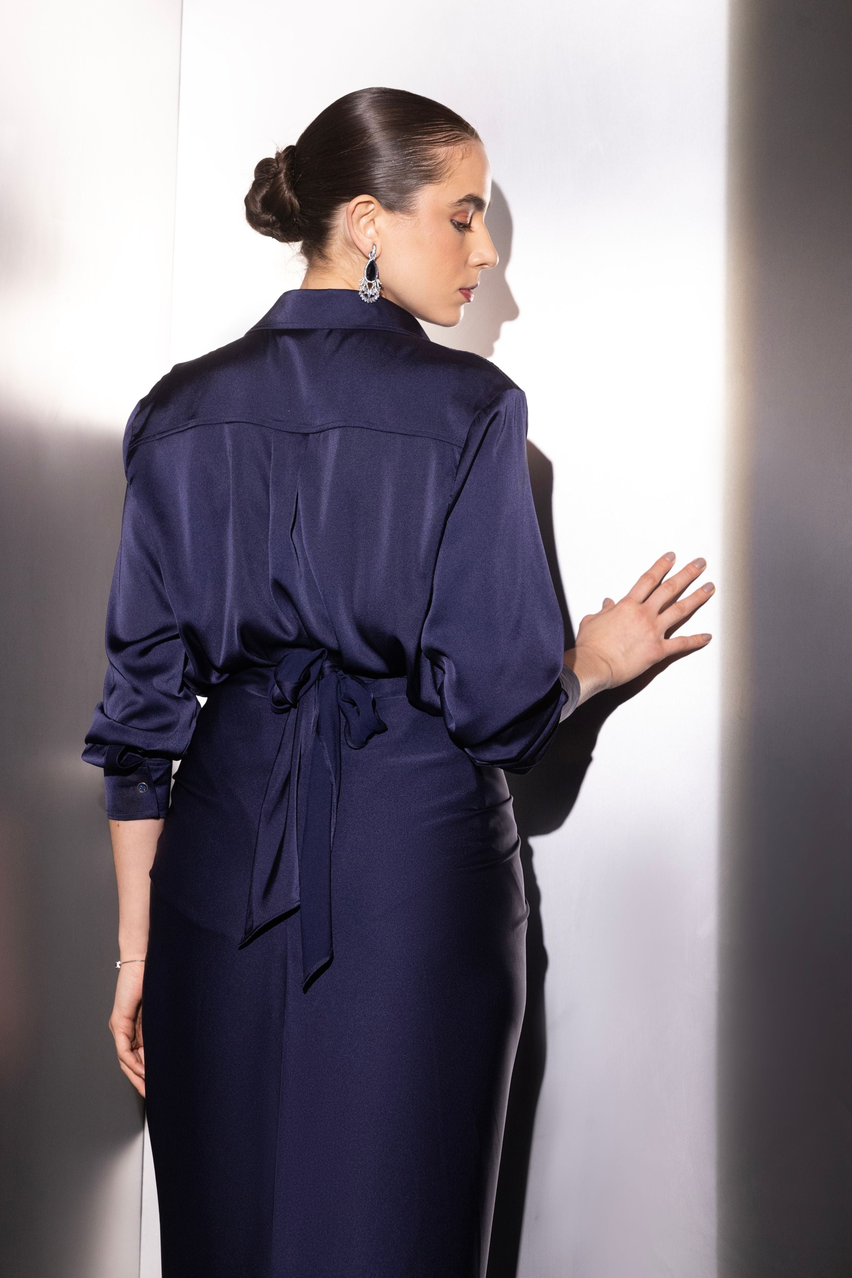 Navy Versatile Pinpoint Co-ord Set