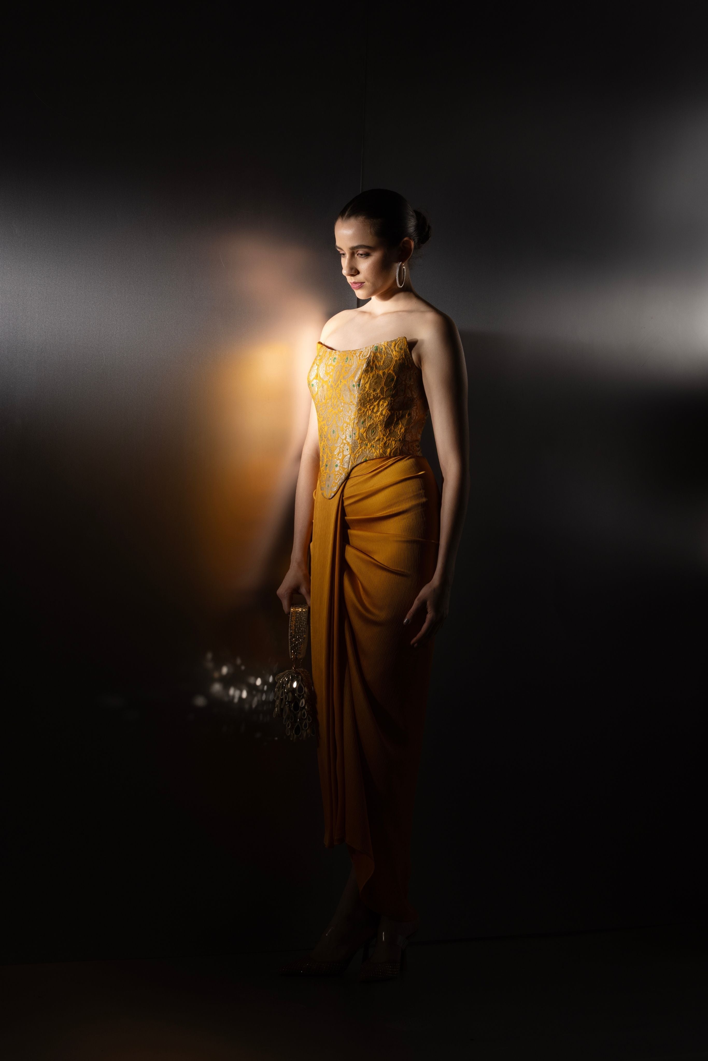 Solara Brocade Corset Set