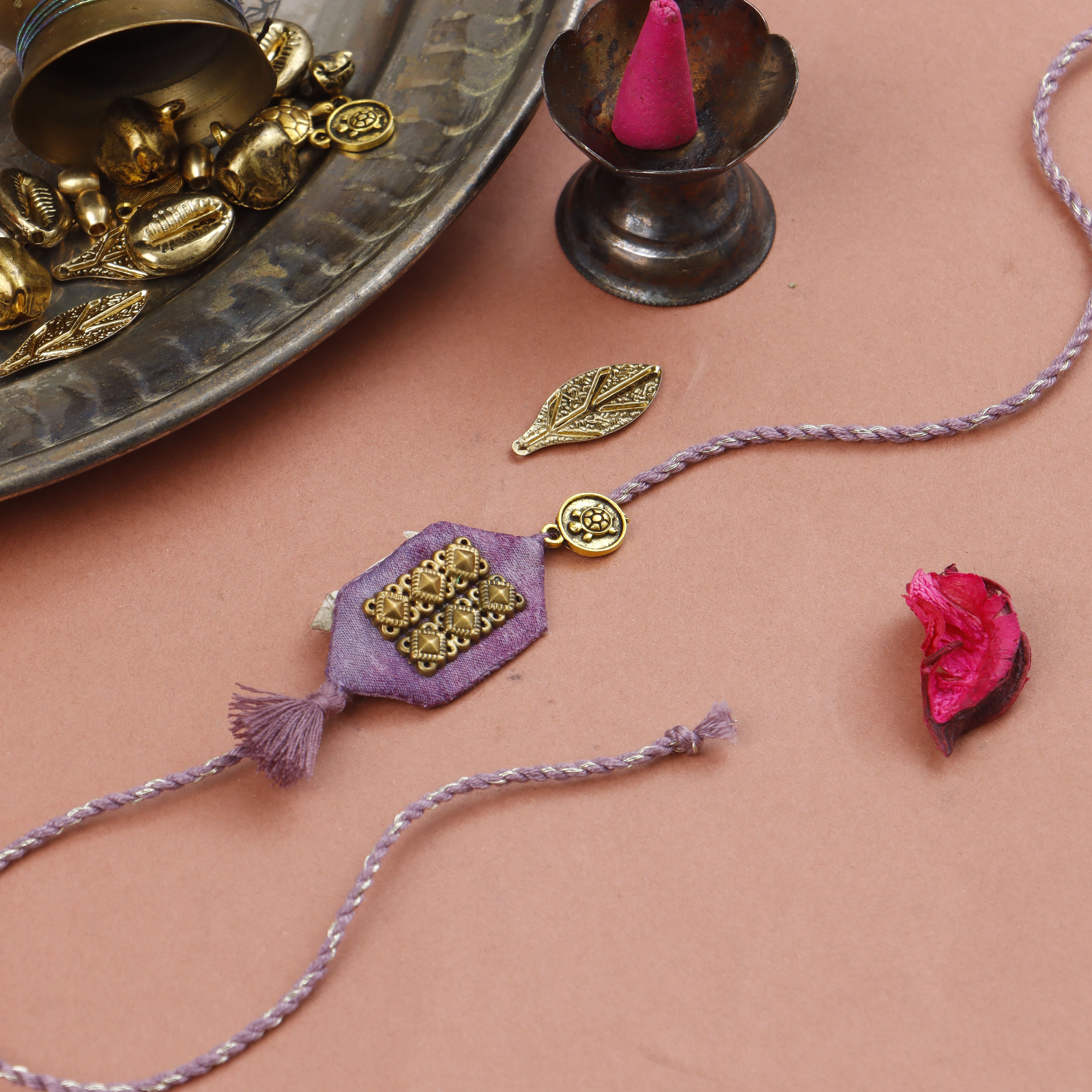 TURTLE TASSLE BLESSING RAKHI - Set of 2