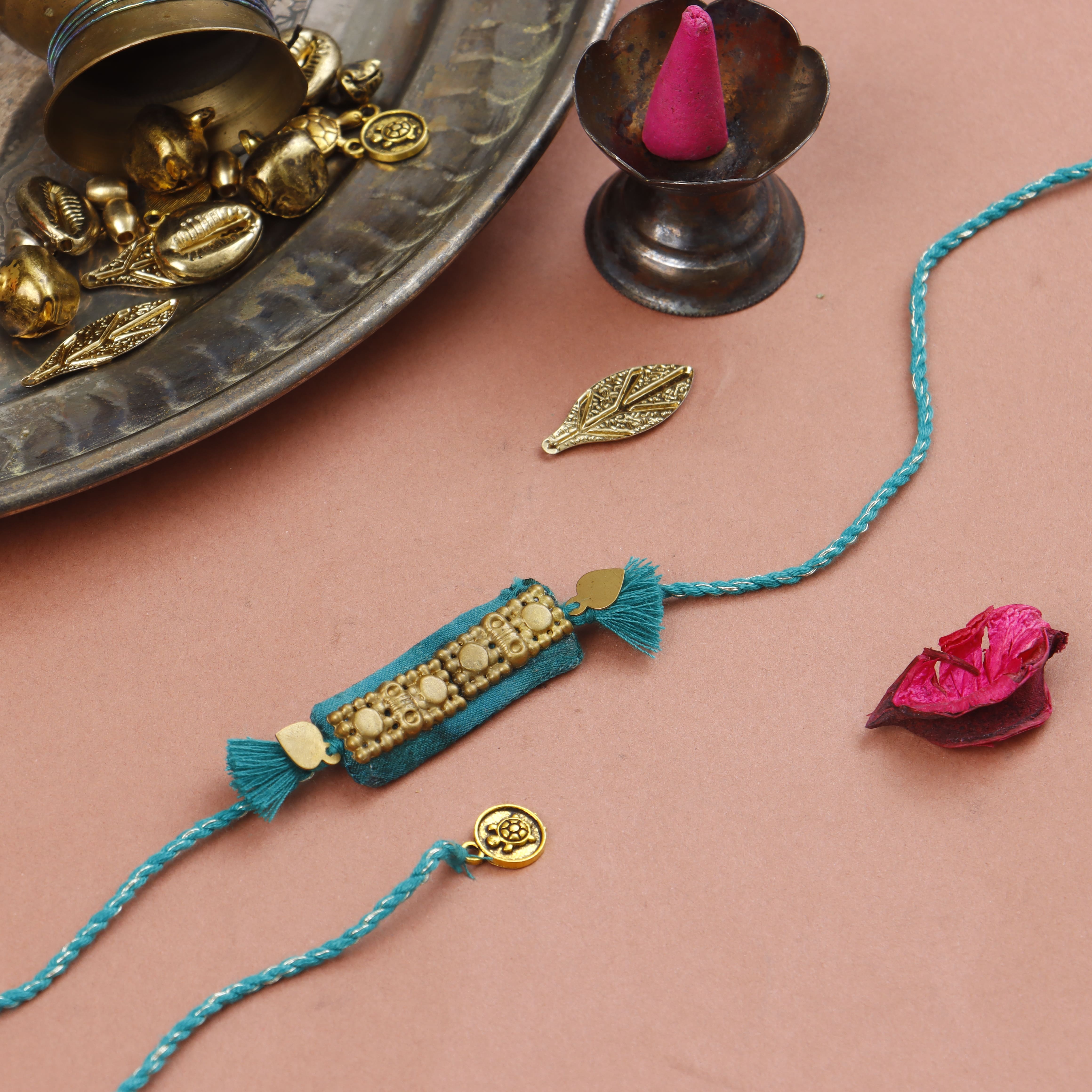 REGAL RECTANGULAR RAKHI - Set of 6