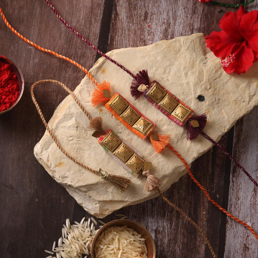 PANCHPETAL RAKHI - Set of 3