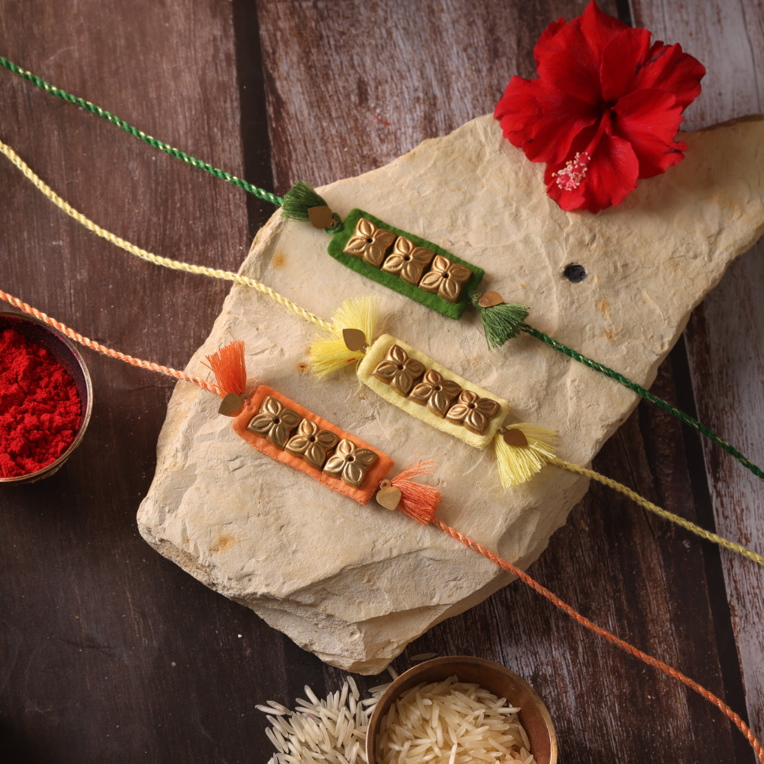 SWARNIKA RAKHI - Set of 3