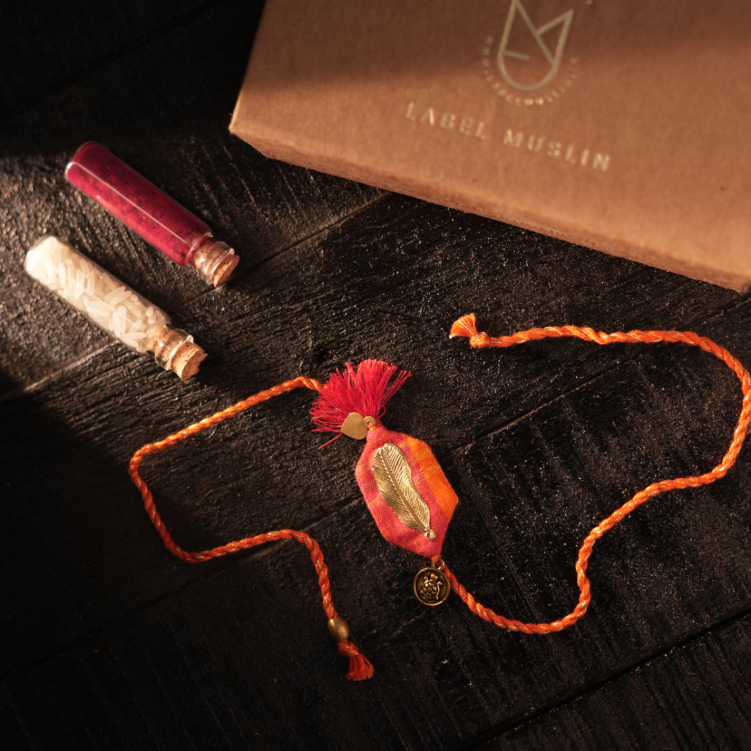 ORANGE - SUNHERI PANKH RAKHI