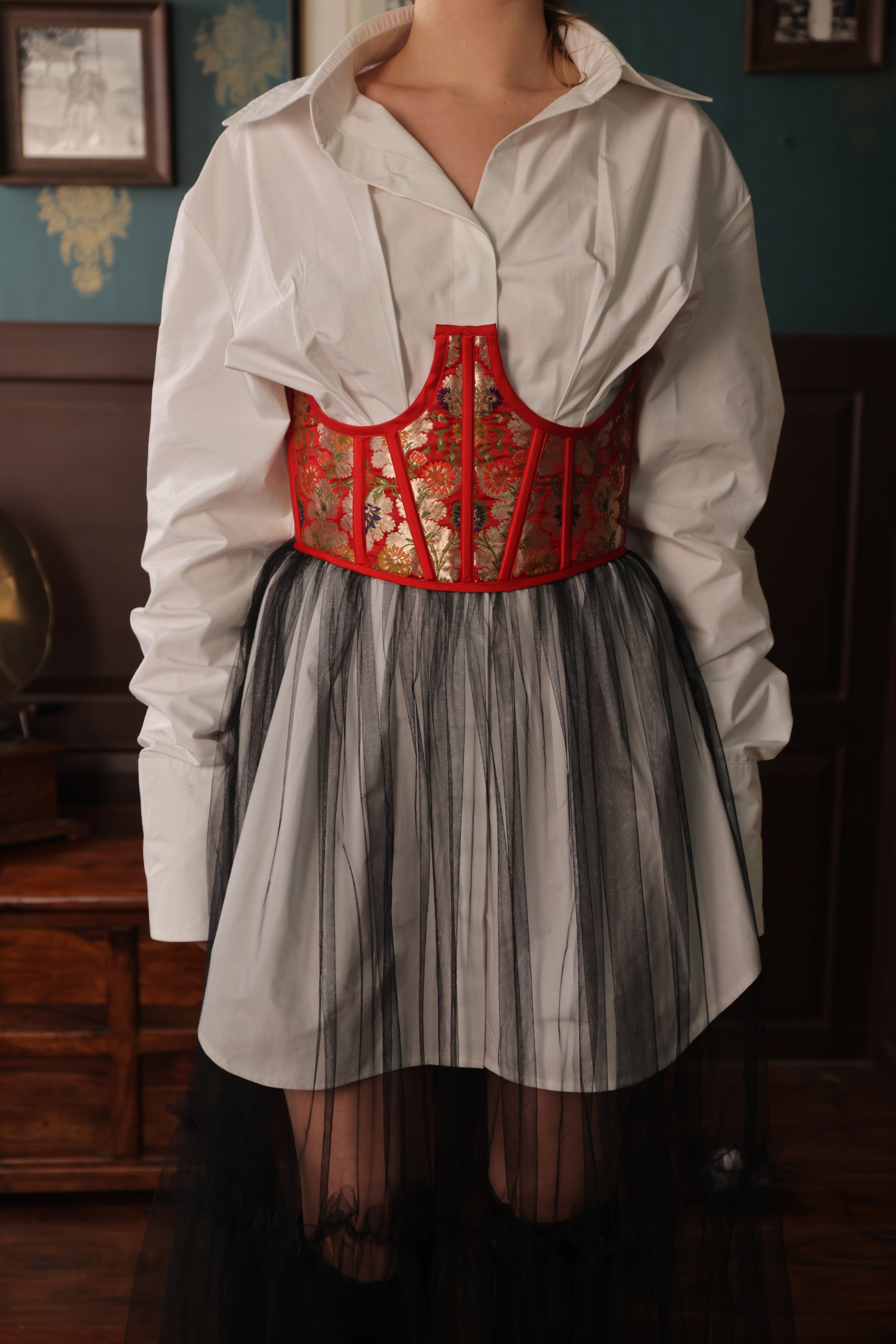 WHITE LONG SHIRT COTTON DRESS