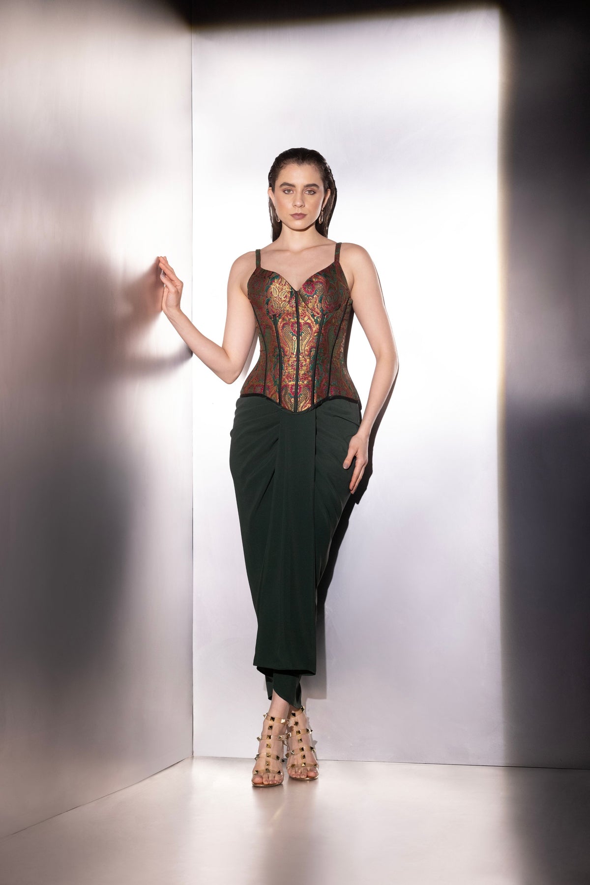 Seraphina Brocade Corset Set