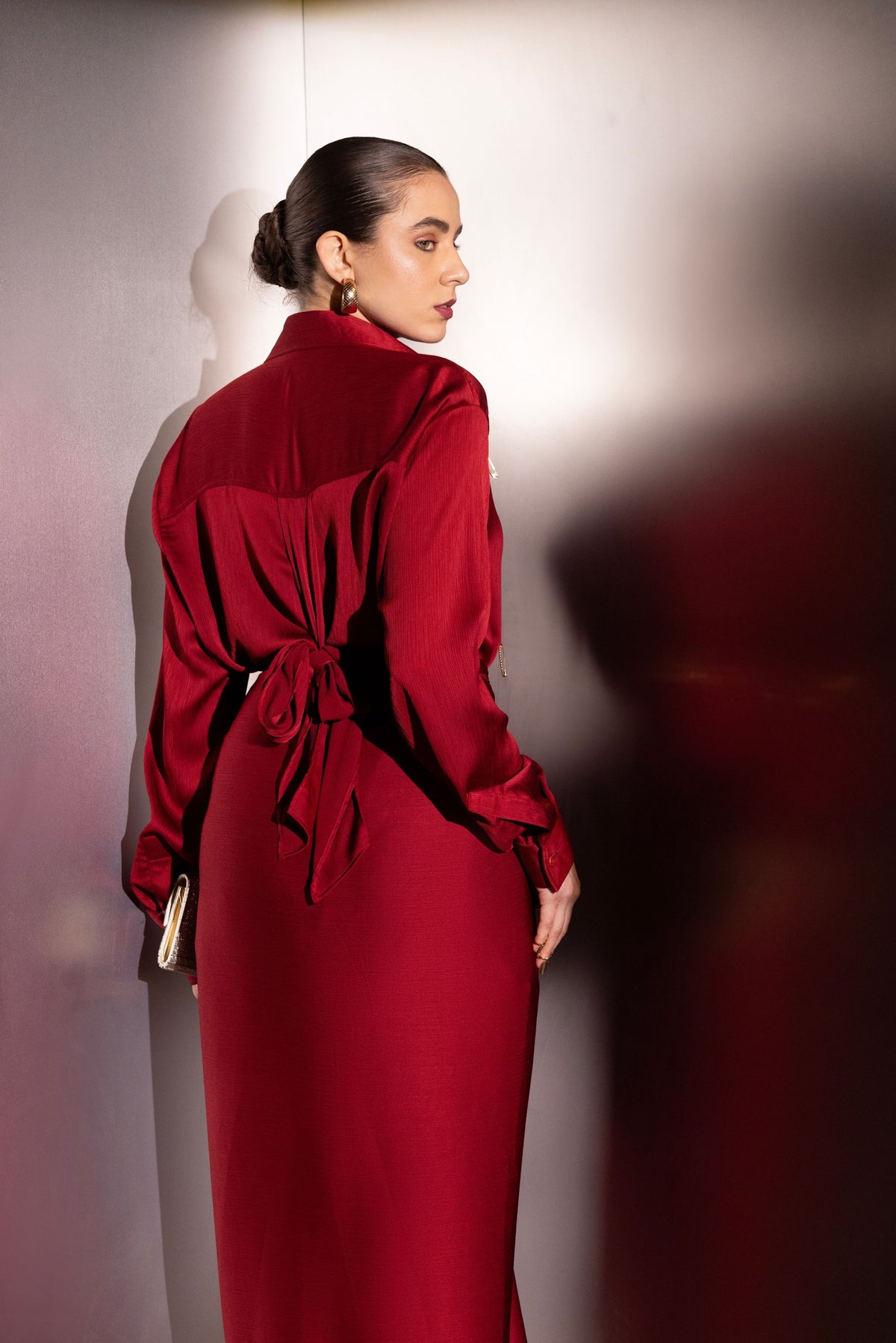 Maroon Versatile pinpoint co ord set