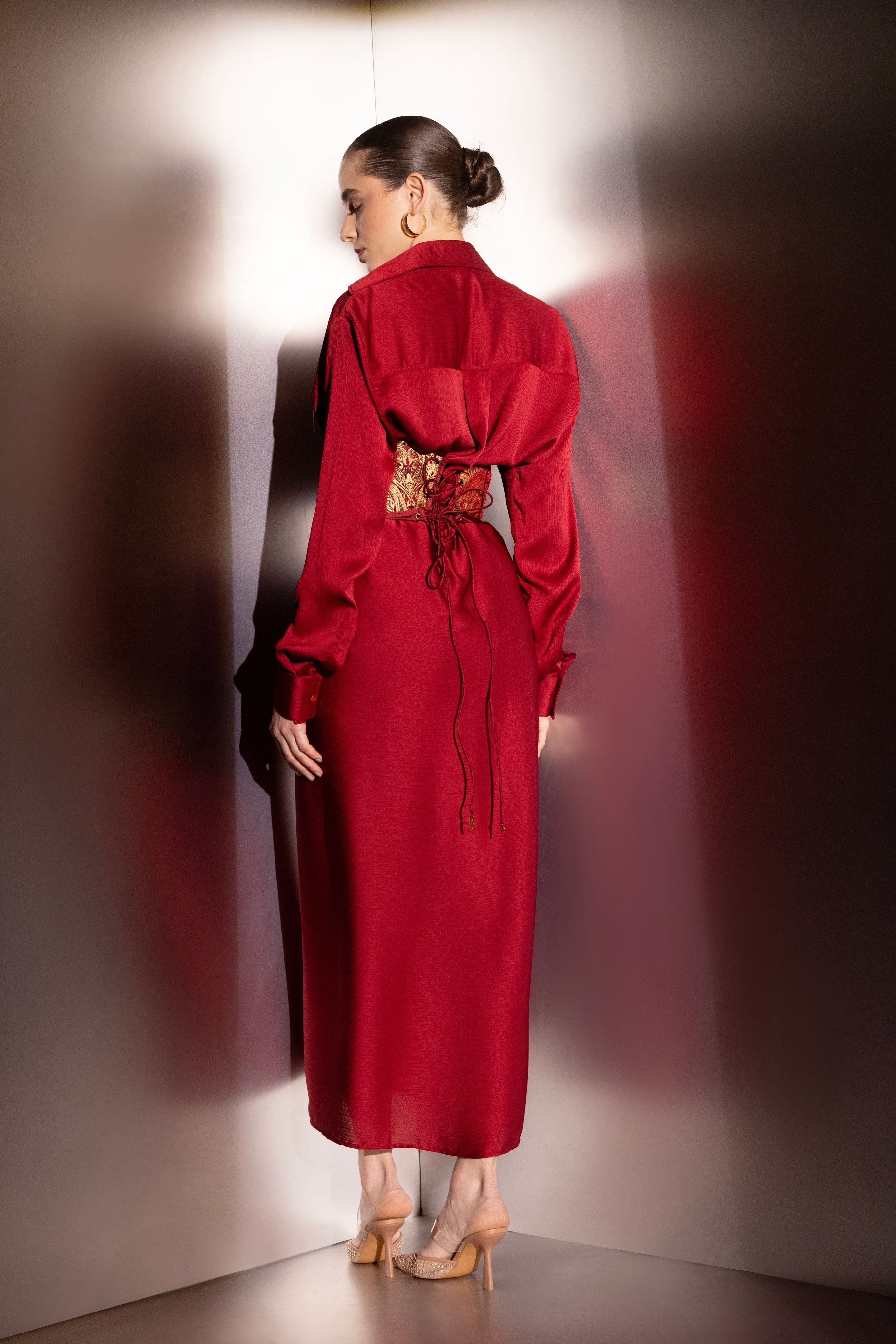 Elegant satin co-ord set