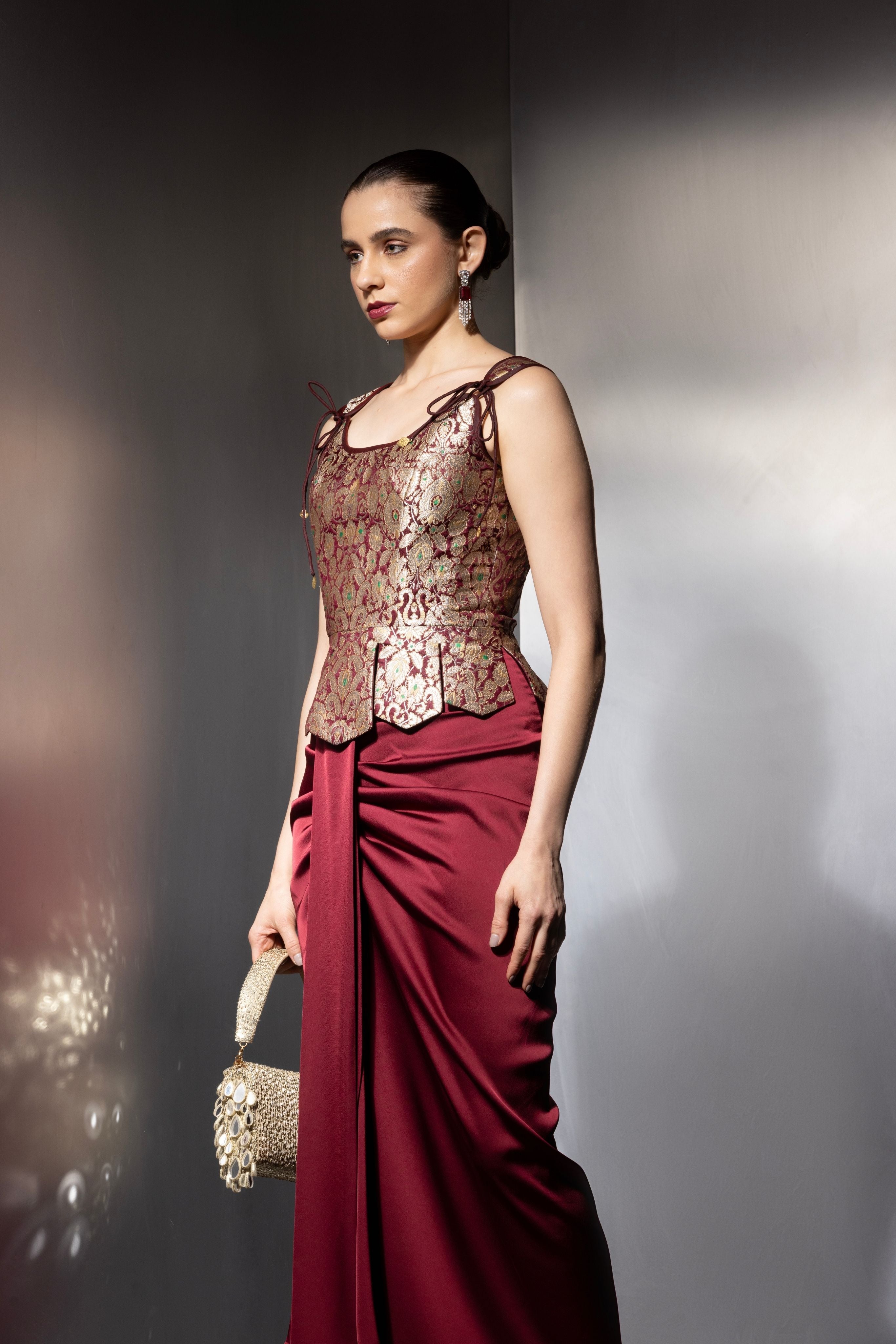 Valencia Scalloped Corset Set