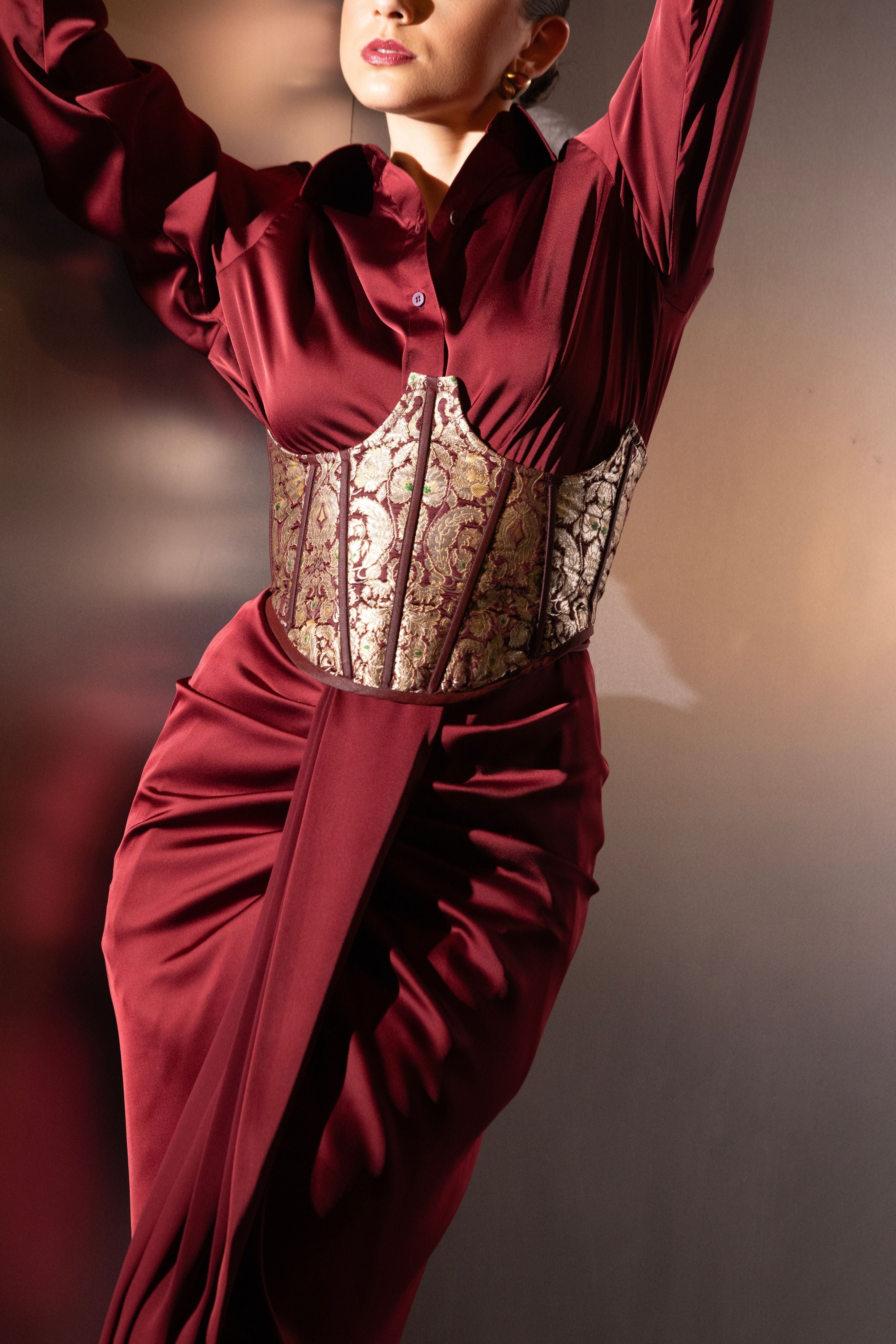 Elegant satin co-ord set