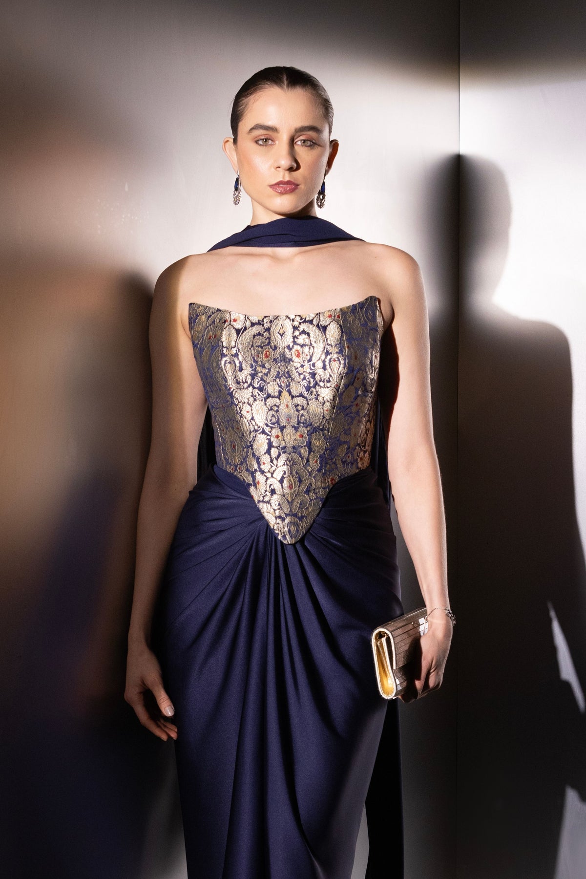 Blue Contour Corset