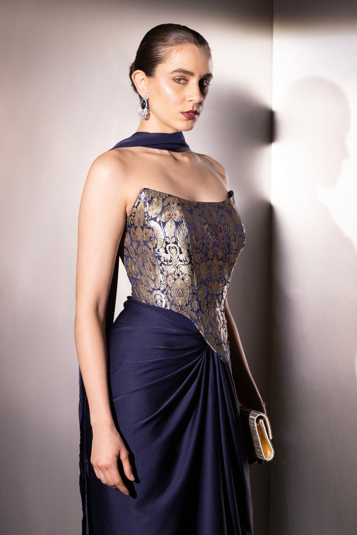 Blue Contour Corset