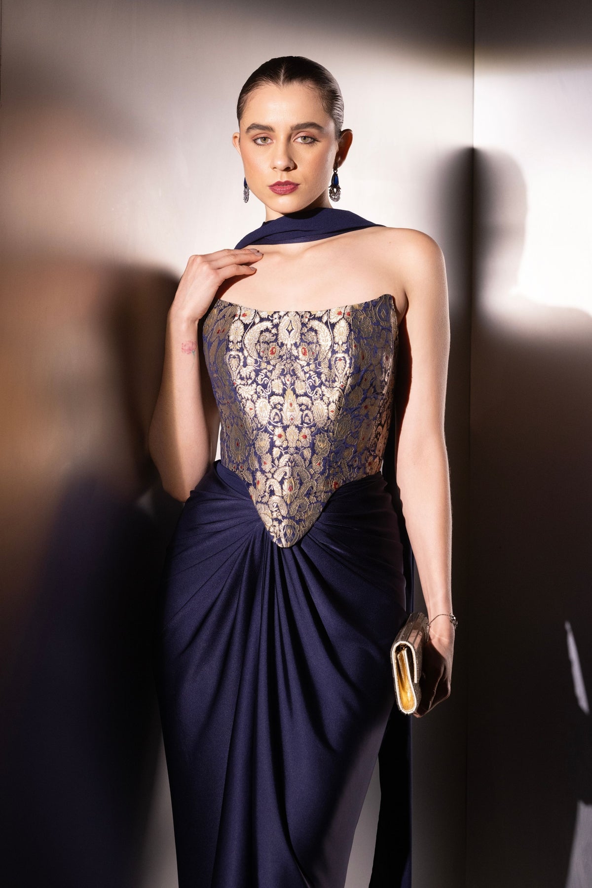 Blue Contour Corset