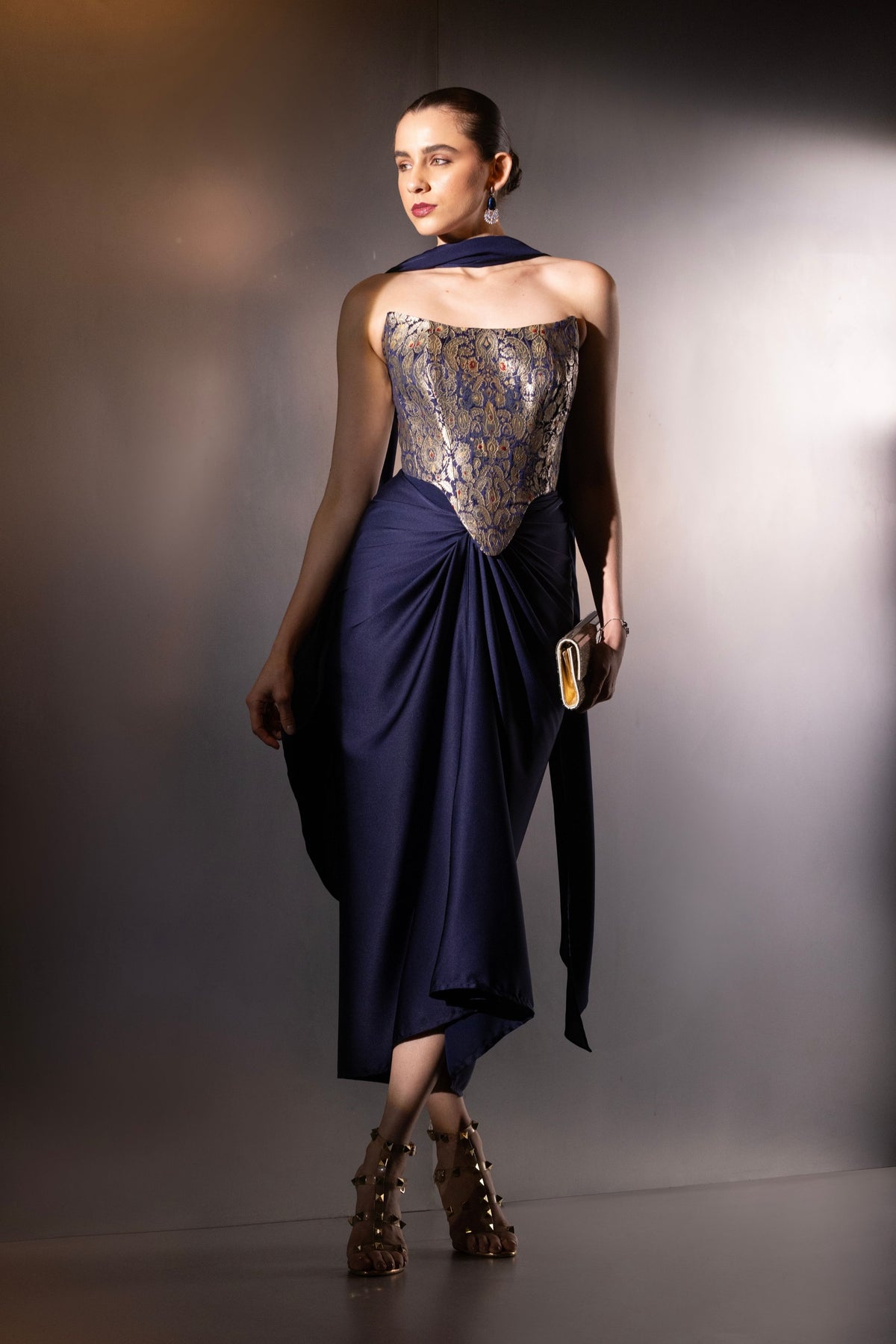 Blue Contour Corset
