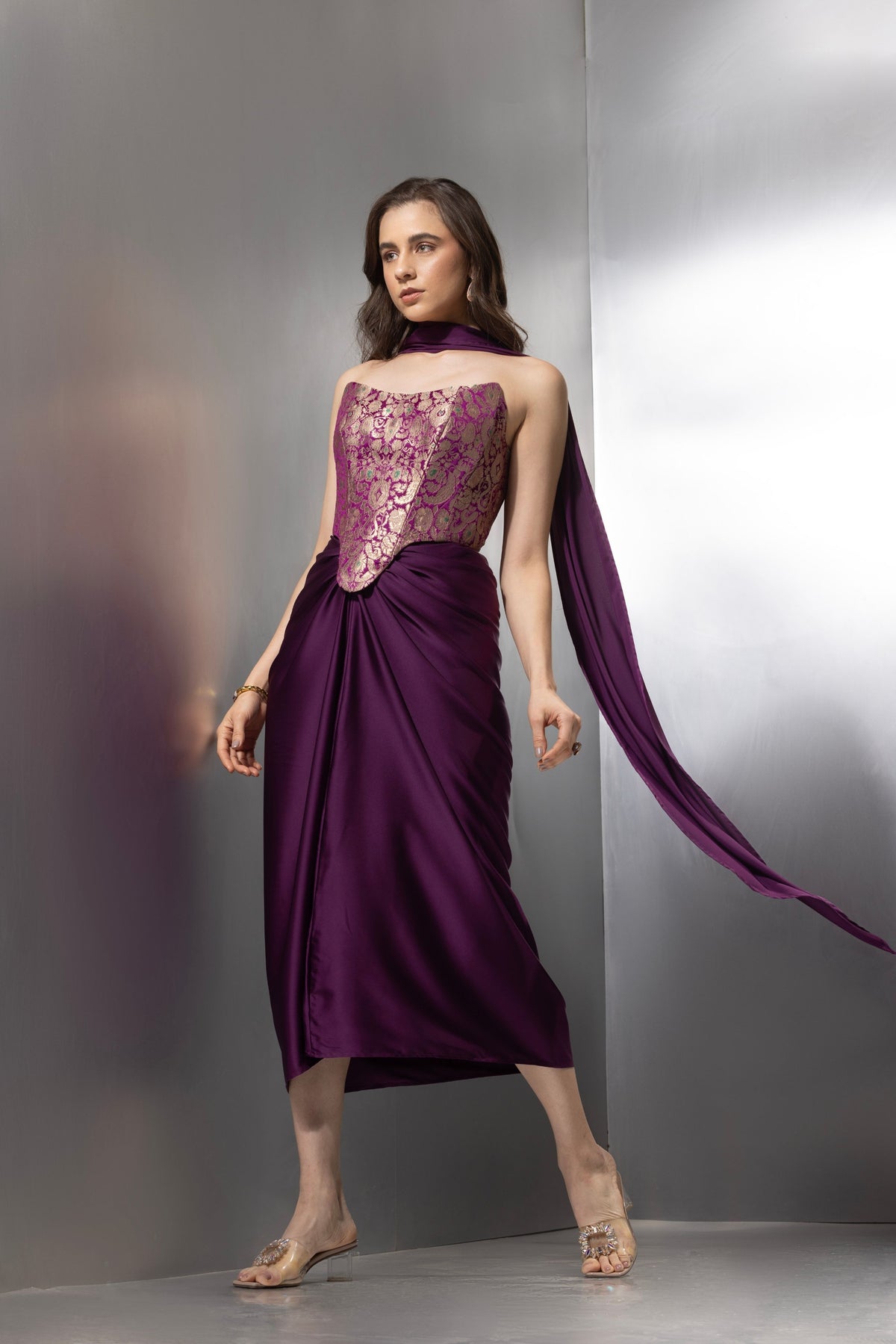Purple Contour Corset