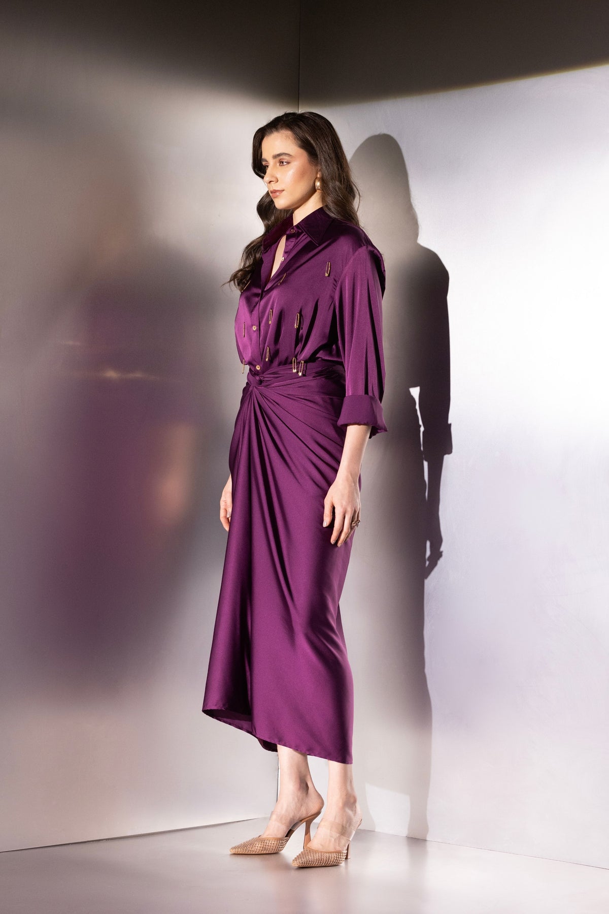 Purple Versatile Pinpoint Co-ord Set
