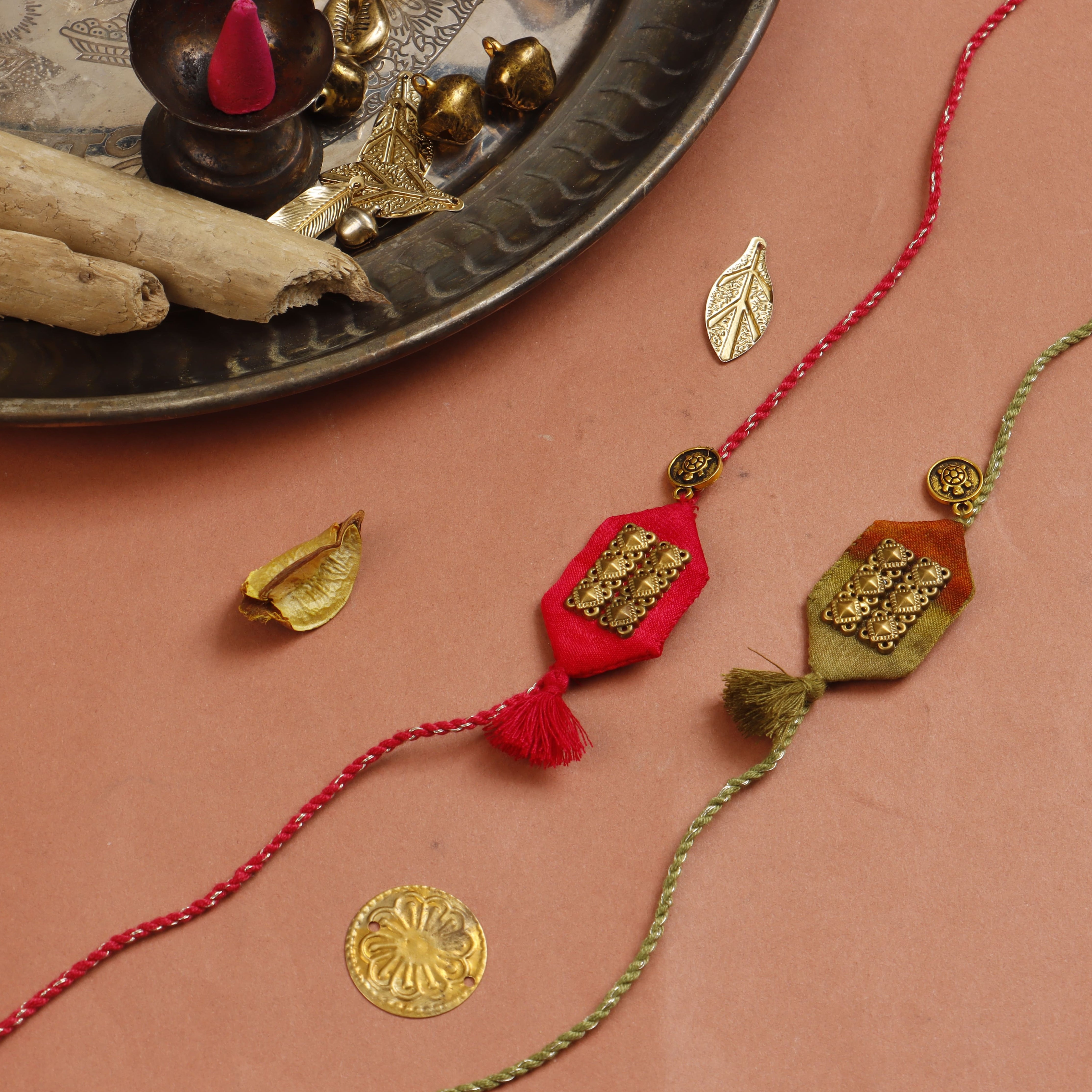 TURTLE TASSLE BLESSING RAKHI - Set of 2
