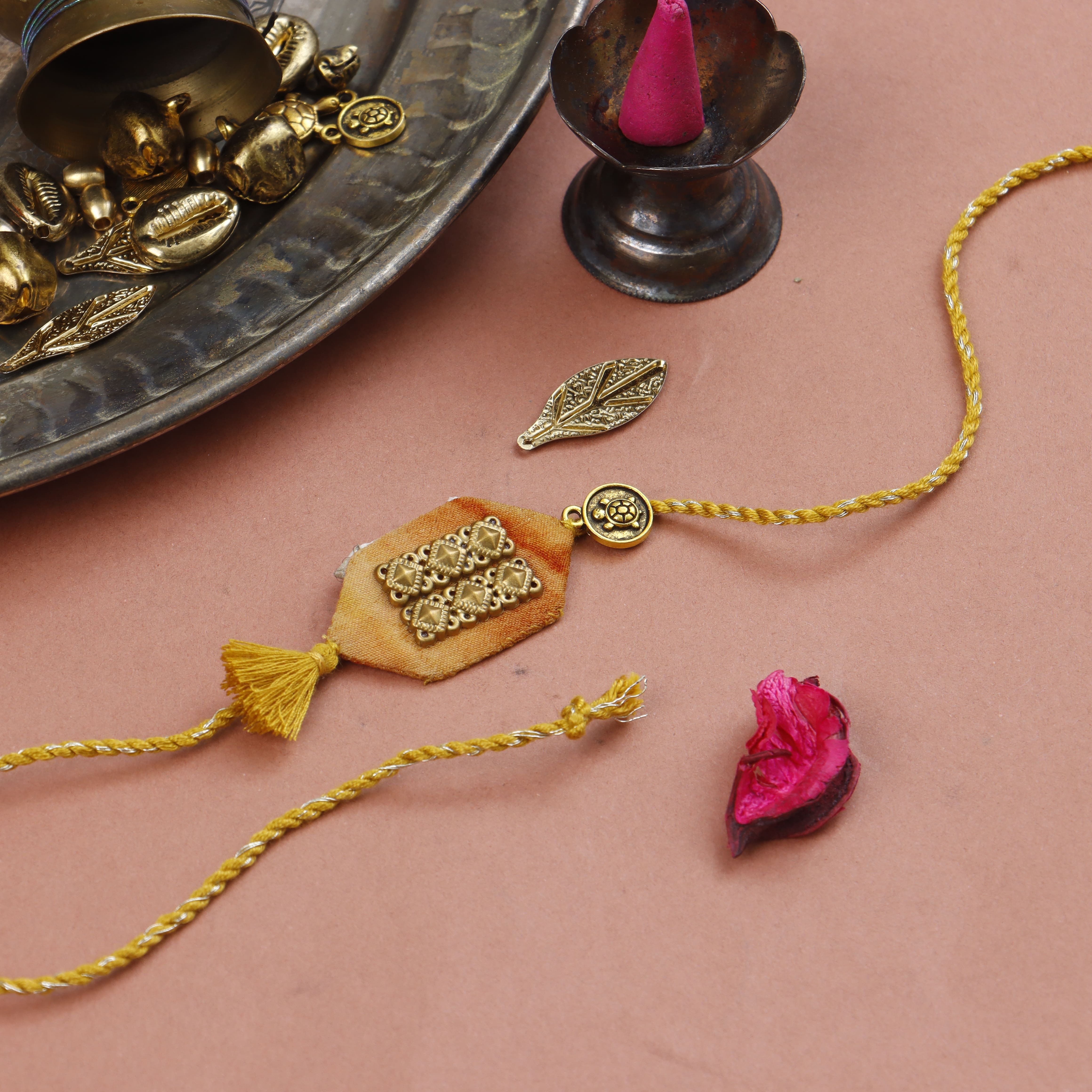 TURTLE TASSLE BLESSING RAKHI - Set of 2