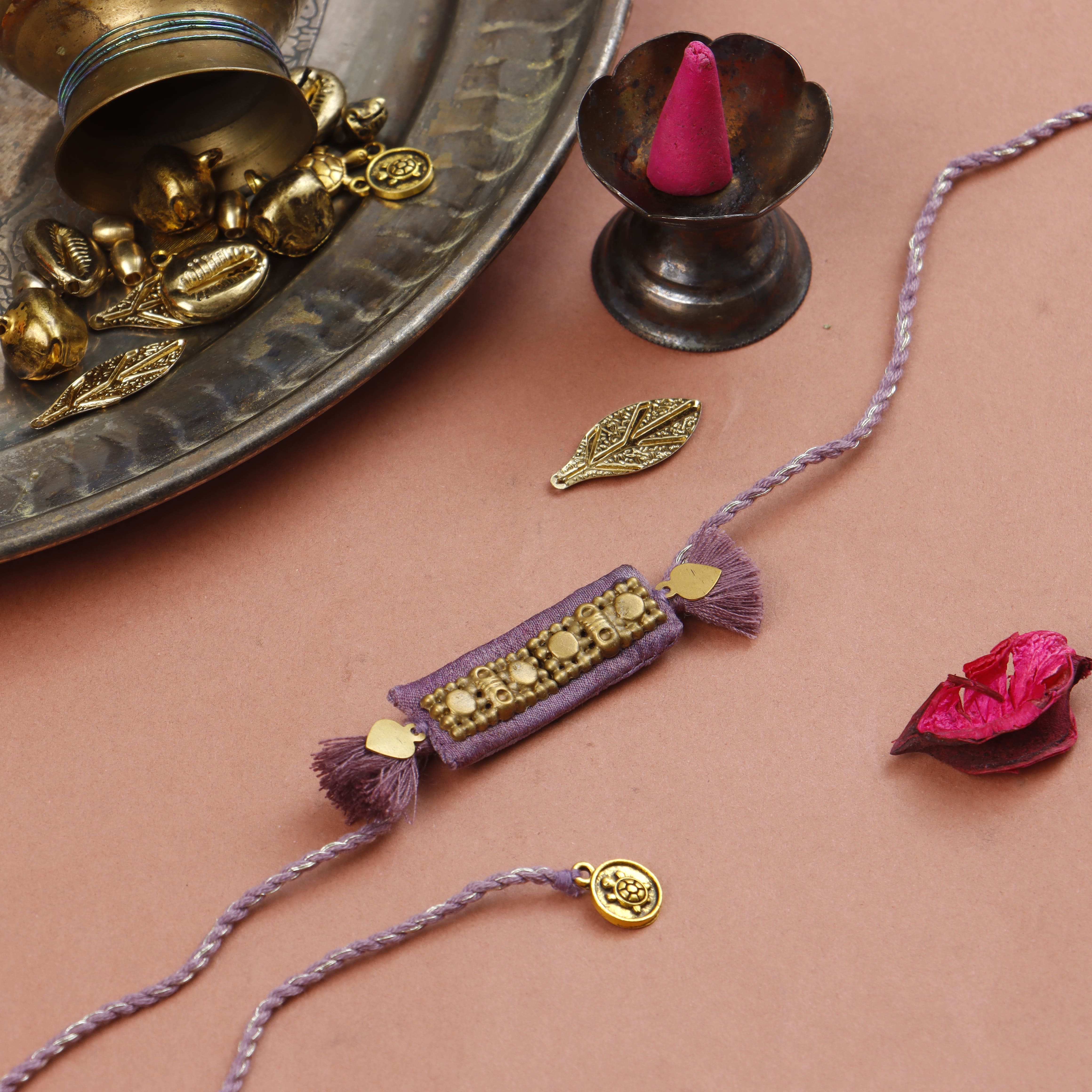 LILAC - REGAL RECTANGULAR RAKHI