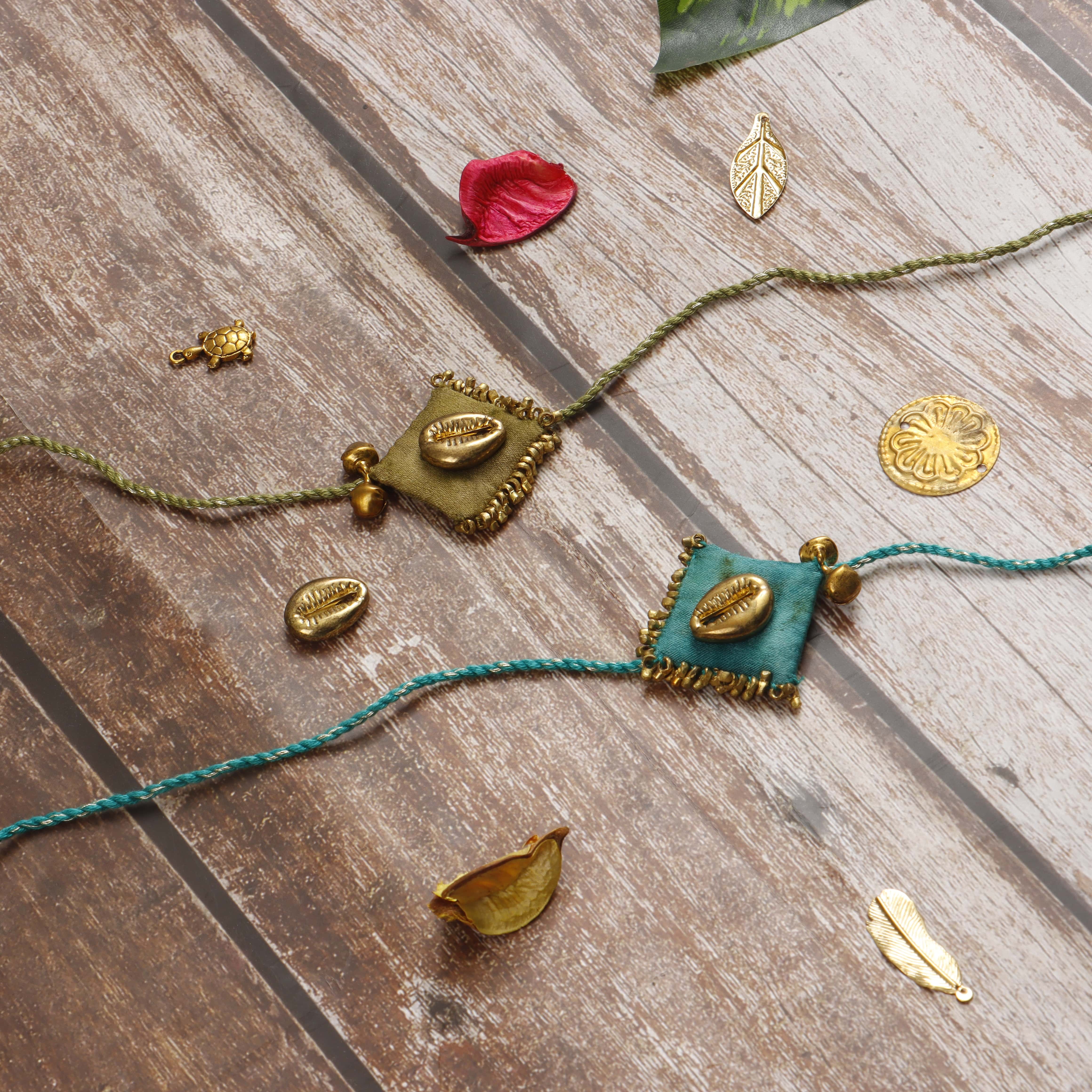 SHELL SHINE RAKHI - Set of 2