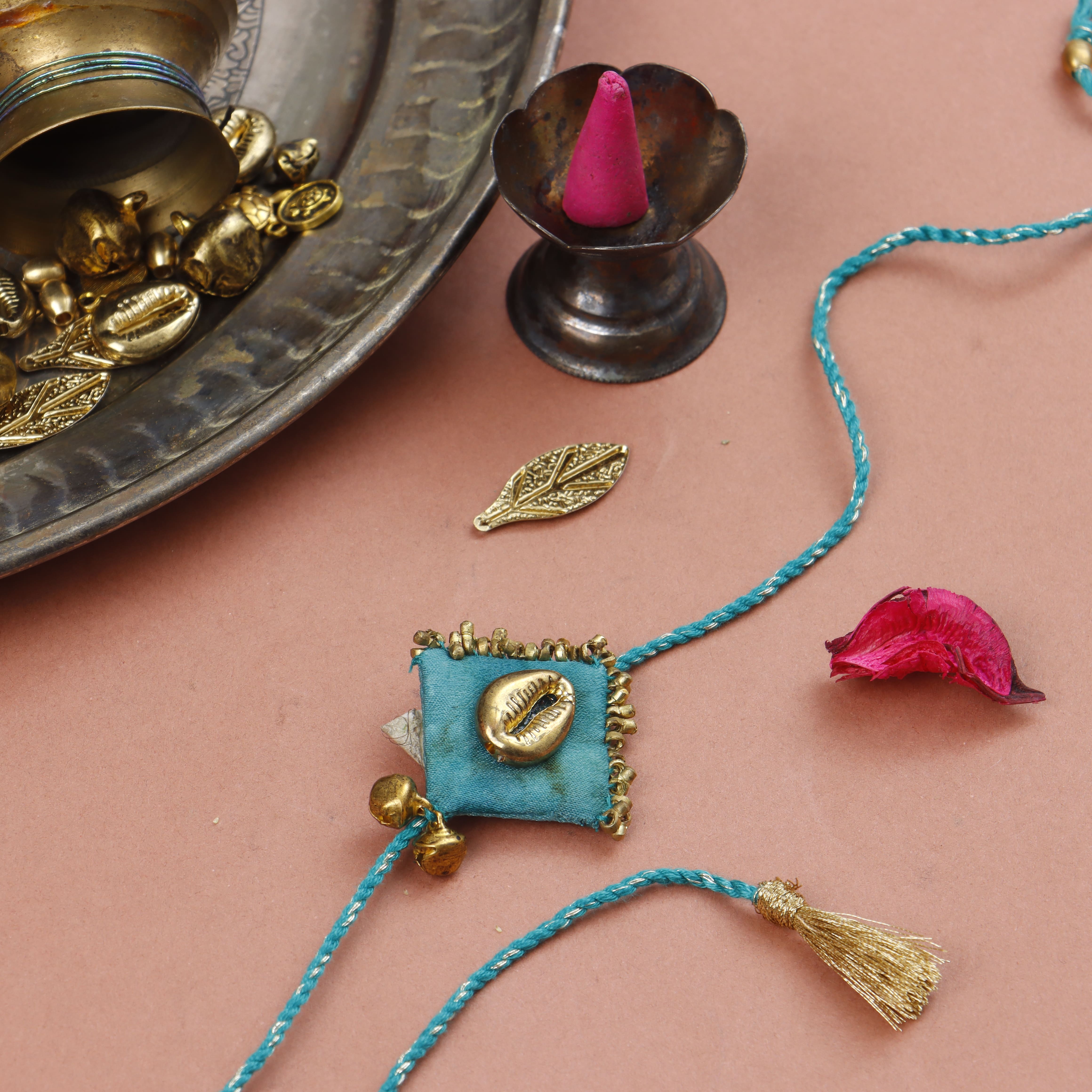 PEACOCK -SHELL SHINE RAKHI