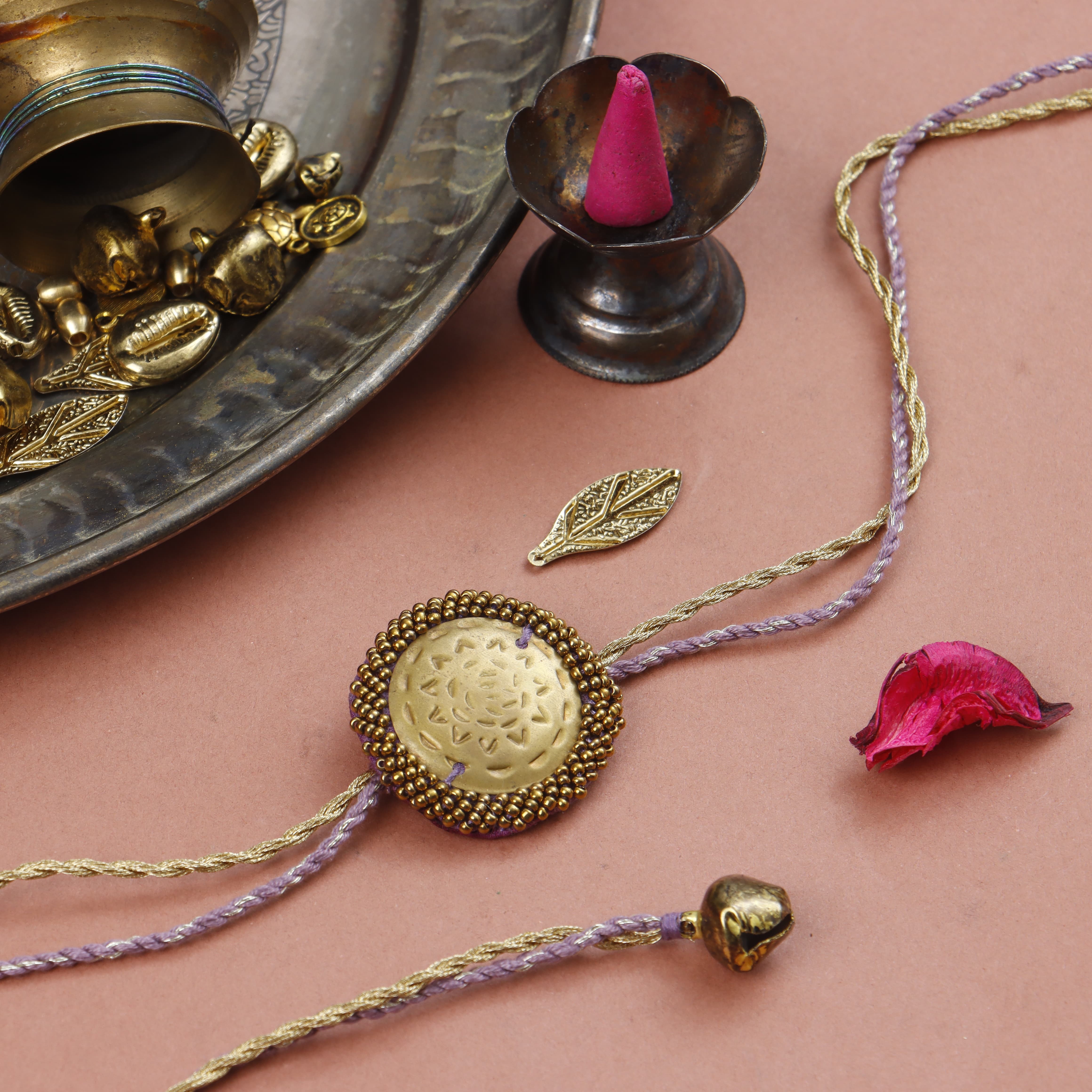 LILAC - BRASS BLOSSOM RAKHI