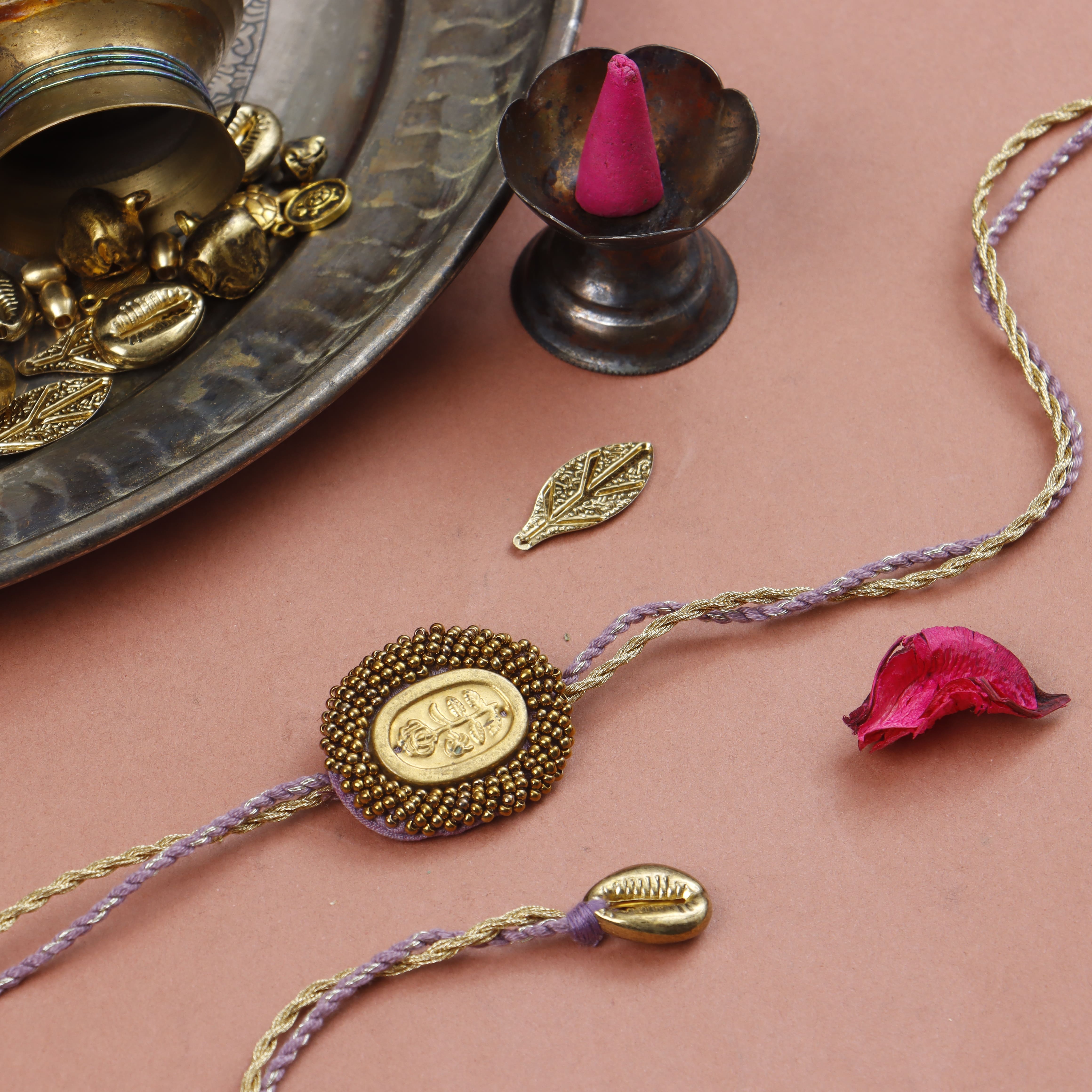LILAC - GOLDEN BLOOM RAKHI