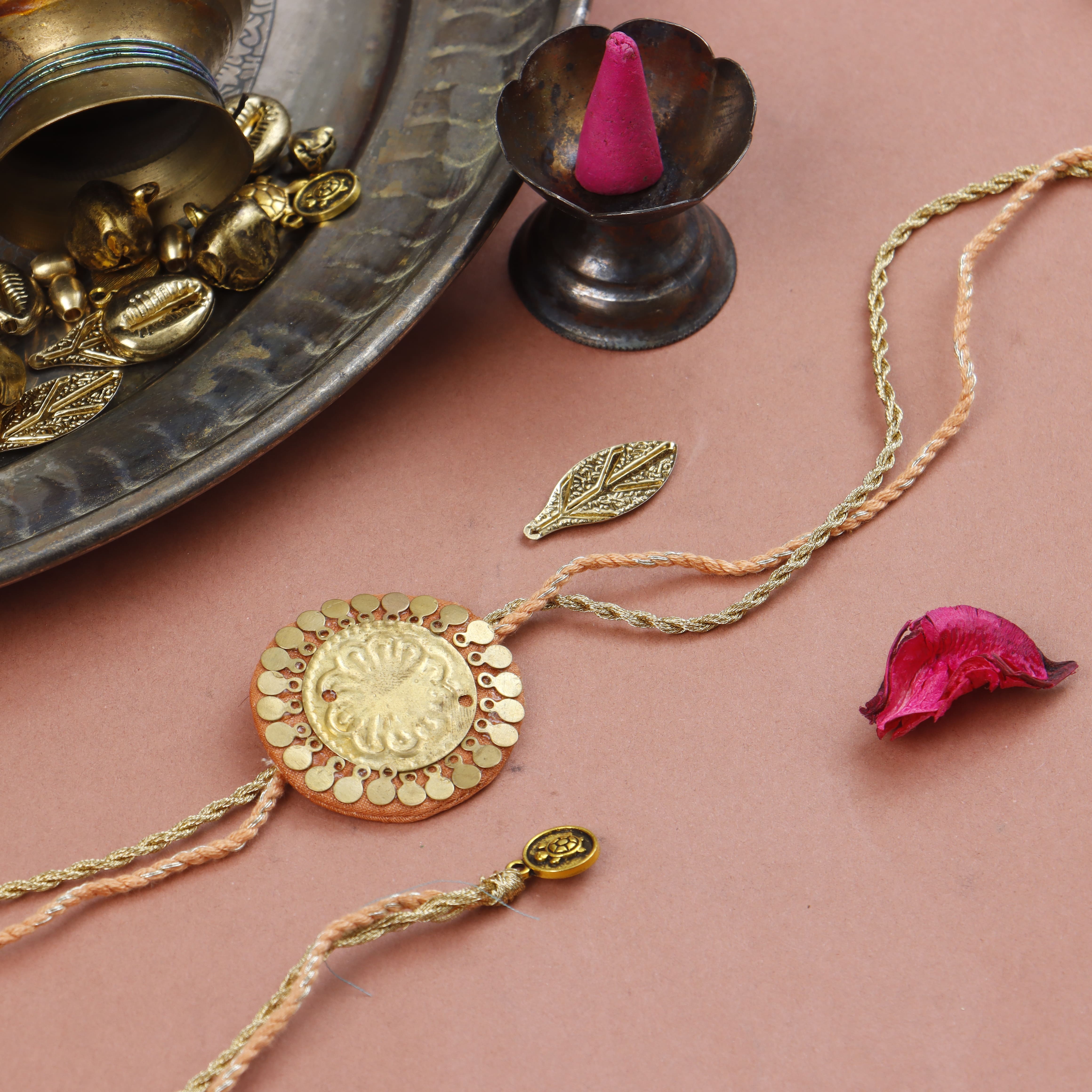 SUNLIT ROUND RAKHI - Set of 2