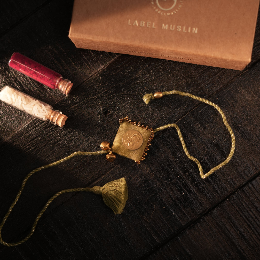 OLIVE - GOLDEN COIN RAKHI