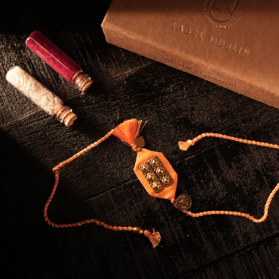 ORANGE - TURTLE TASSLE RAKHI